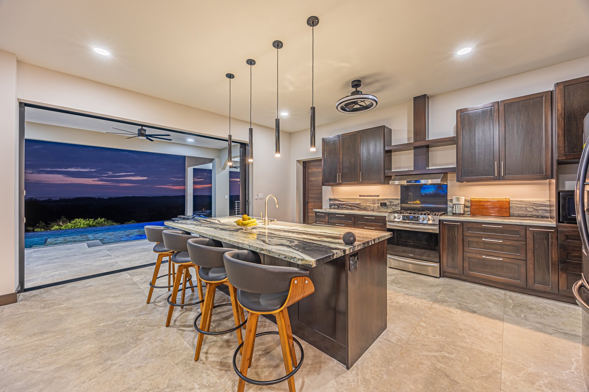 4 ACRES – 3 Bedroom Home “The Crystal Shire” With Wide Ocean View, Creek, Solar Power, Fine Craftsmanship, Self Sufficiency!!