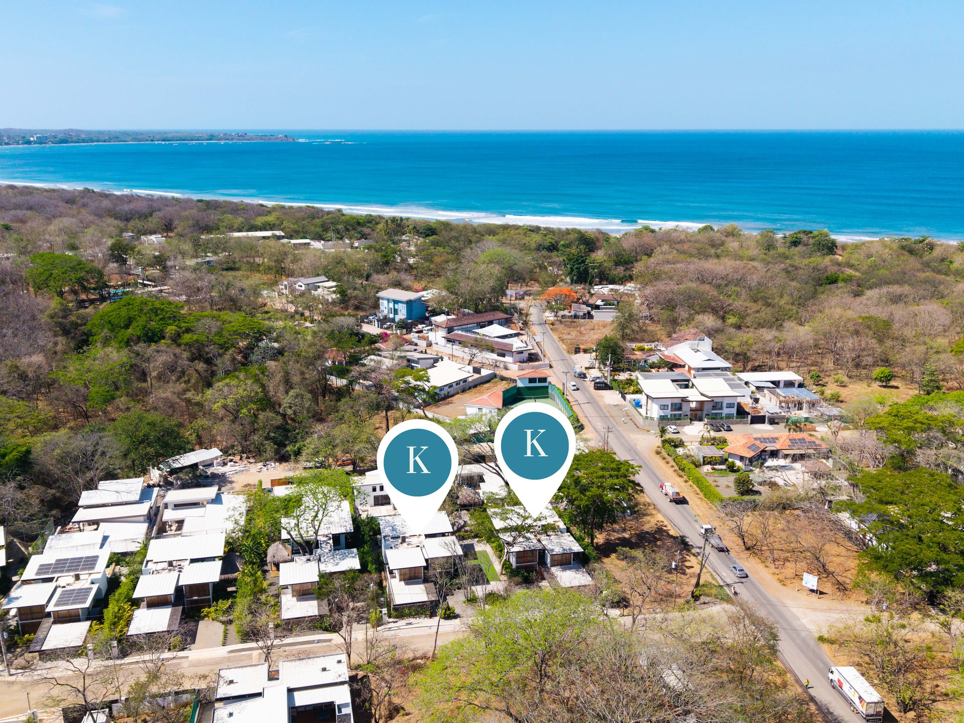 Grande Salvaje Estate (house 1 & 2) | 2 Modern homes, just steps to the famous surf break in Playa Grande!