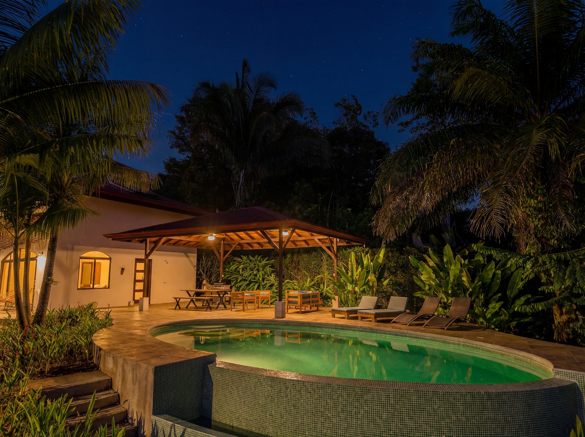 Sunset Ocean View Home on 2.6 Acres Platanillo