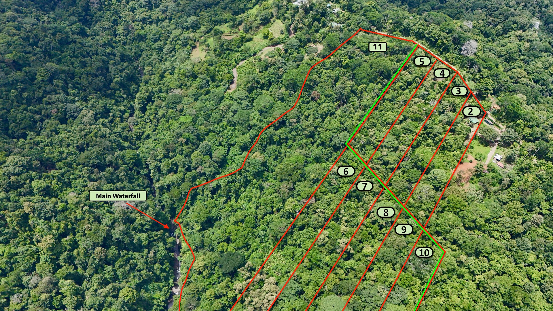 La Unión Road Development – Buildable Lots with River Access in Uvita