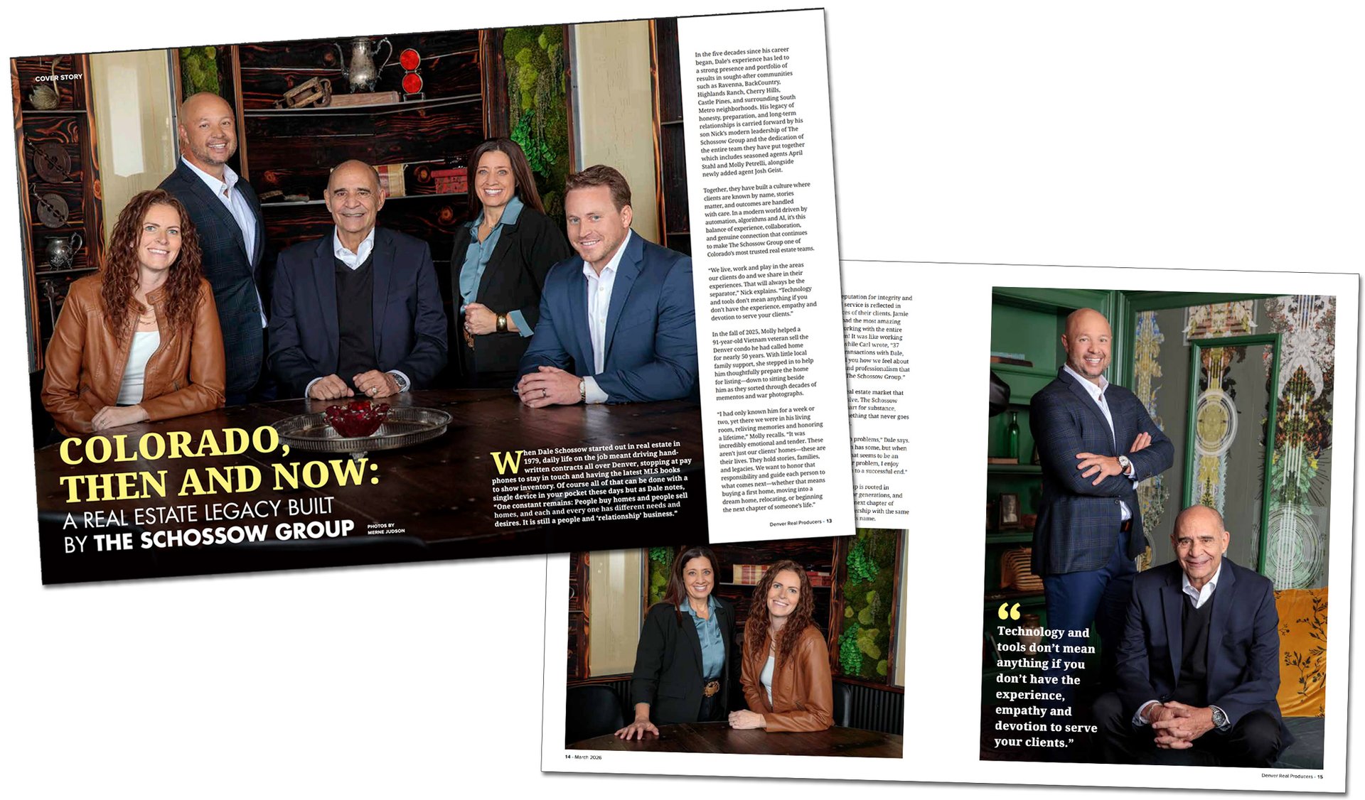 Real Producers article - The Schossow Group Denver