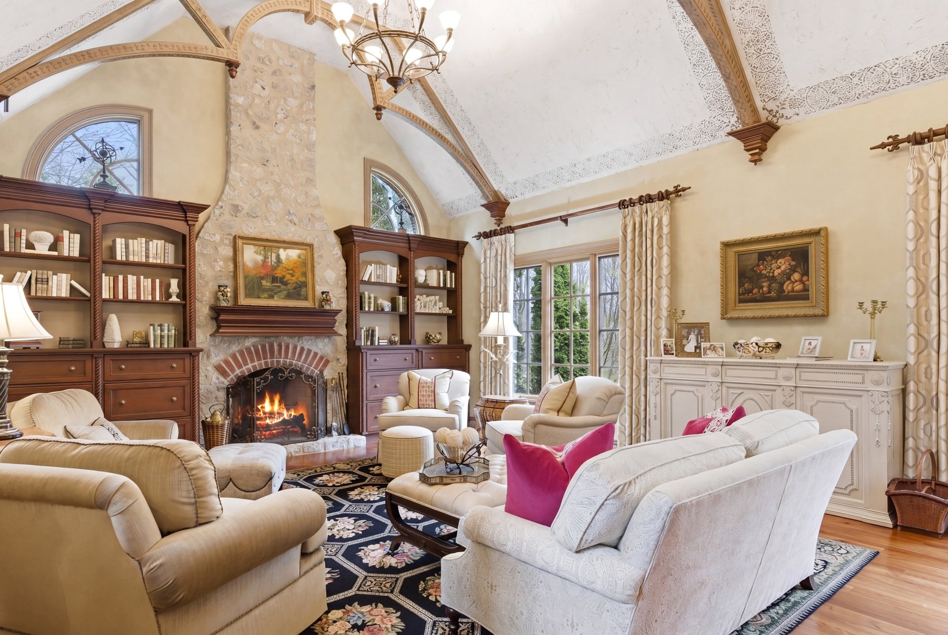 French Country Manor Home