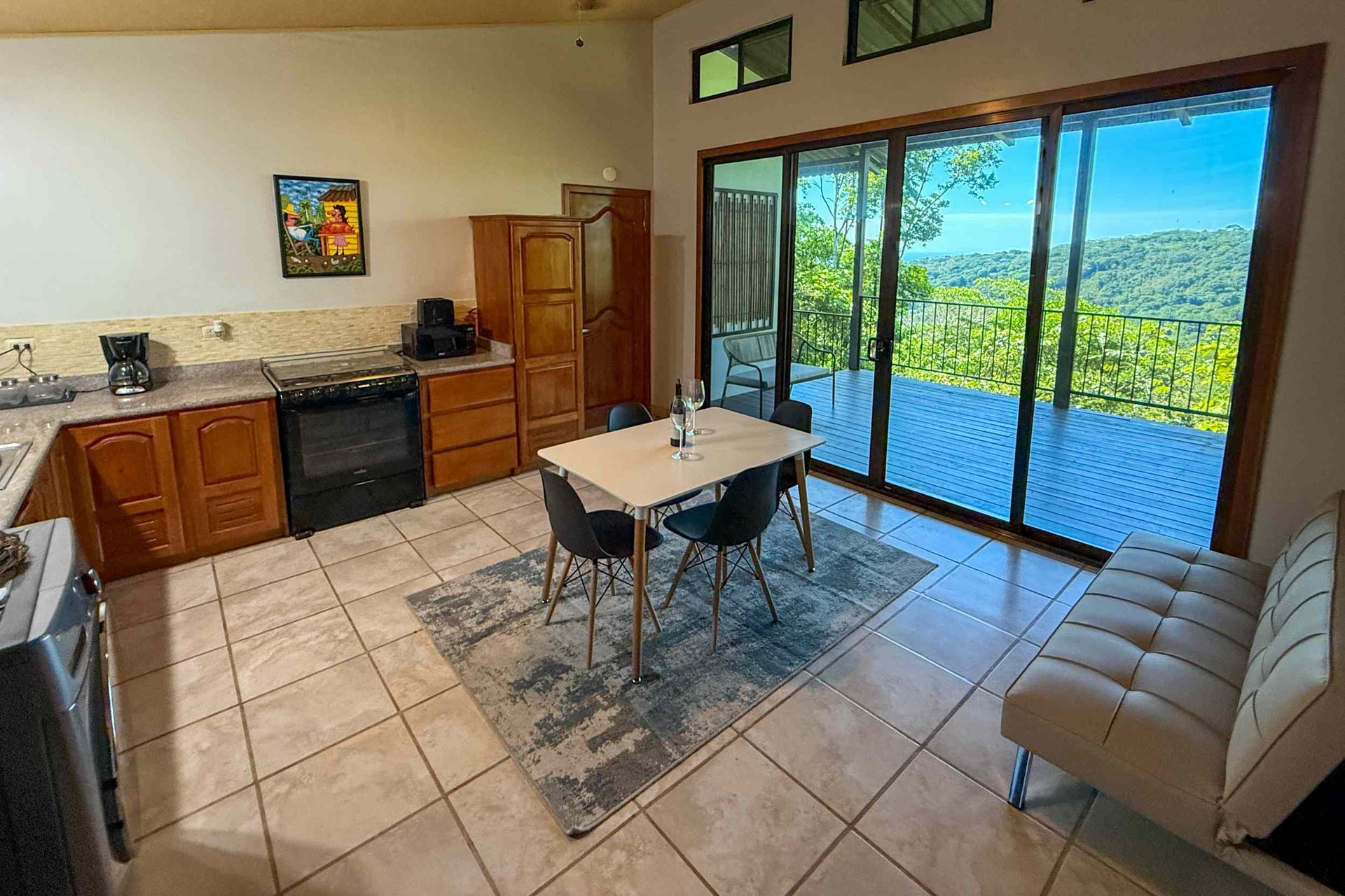 Totally Remodeled Coastal Jungle 2-Bedroom Sanctuary Home with Valley & Ocean Views in Lagunas above Dominical Costa Rica