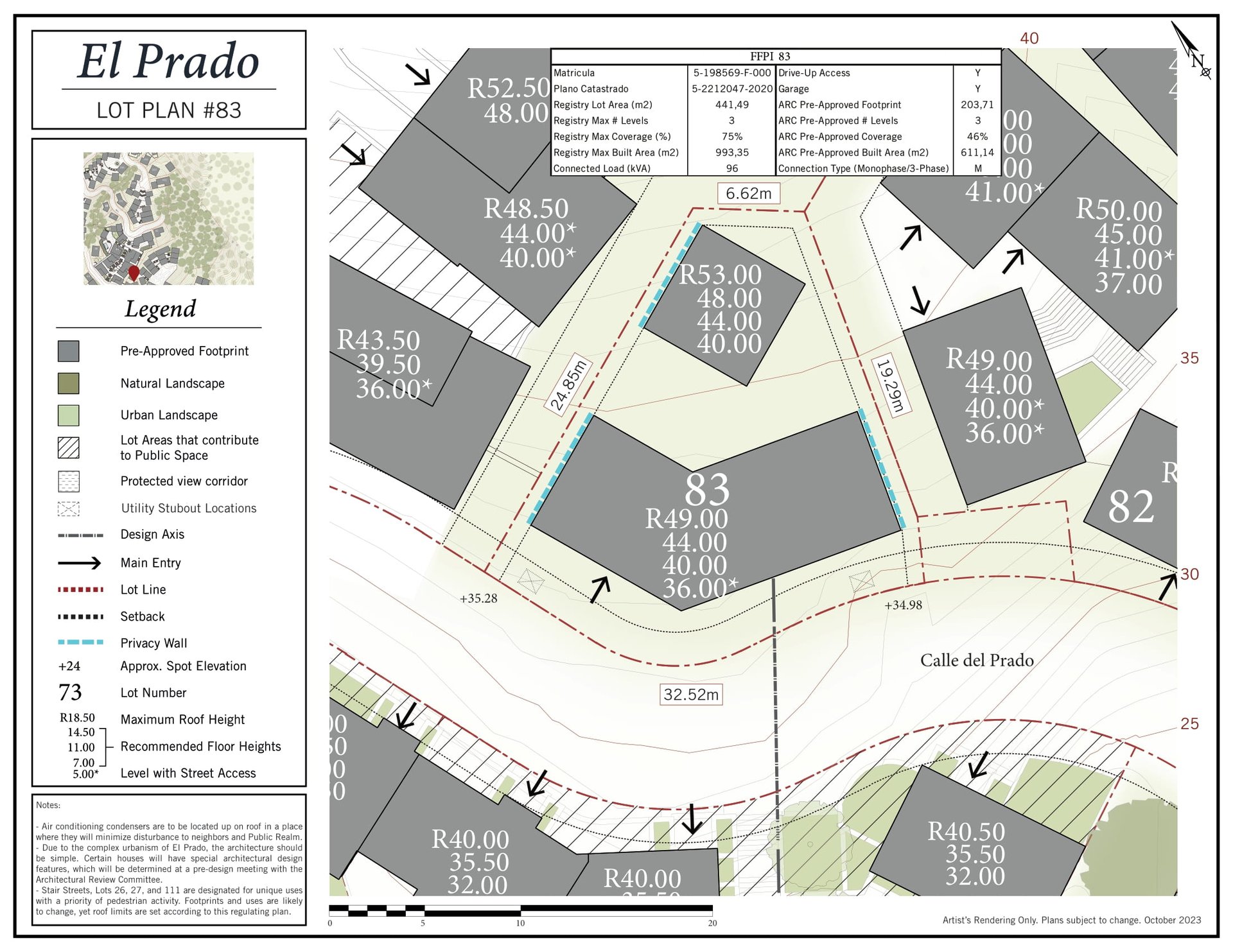 El Prado Lot #83 | Architectural Masterpiece with Panoramic Ocean Views