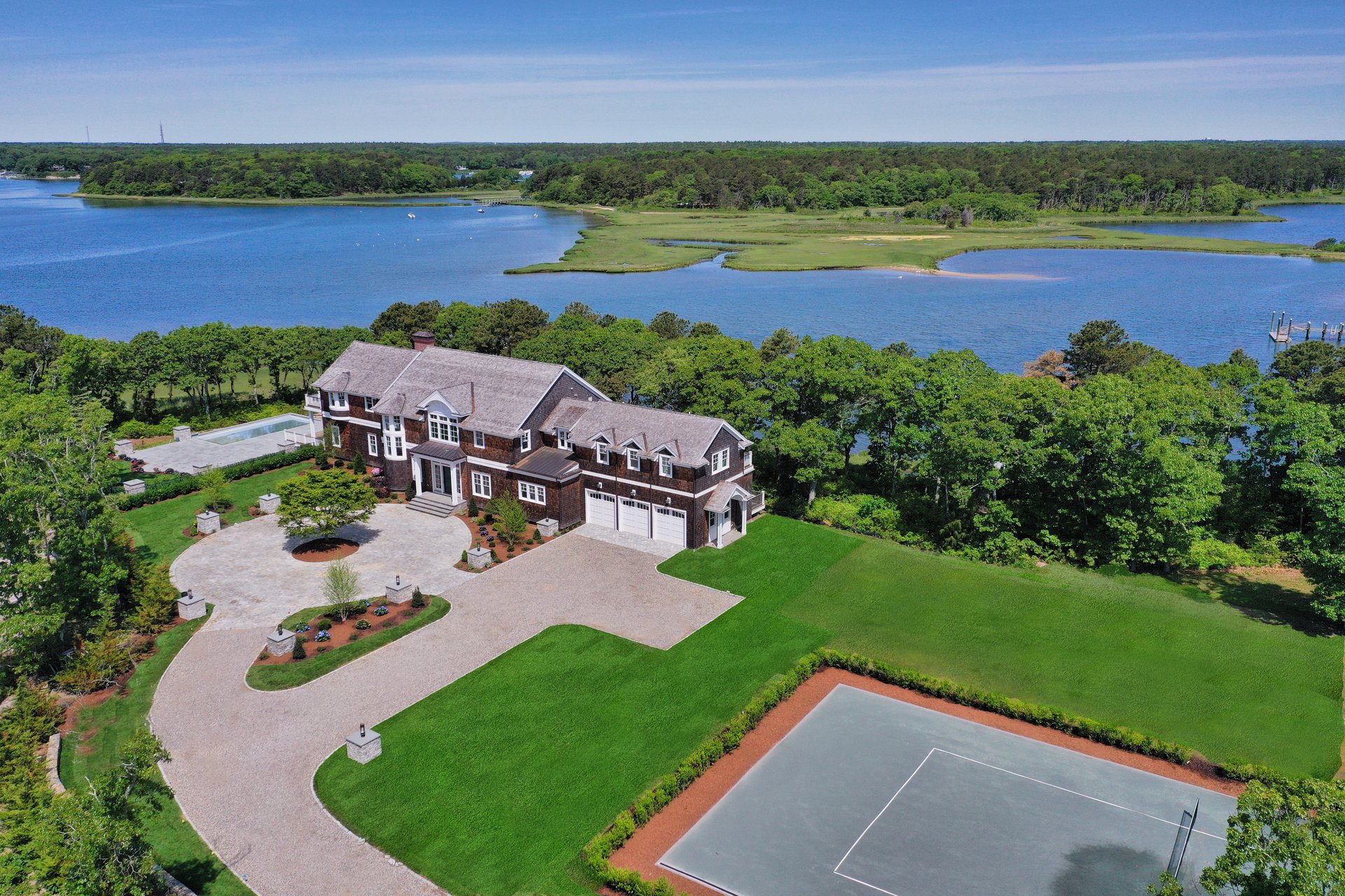 Custom Popponesset Bay Waterfront Residence