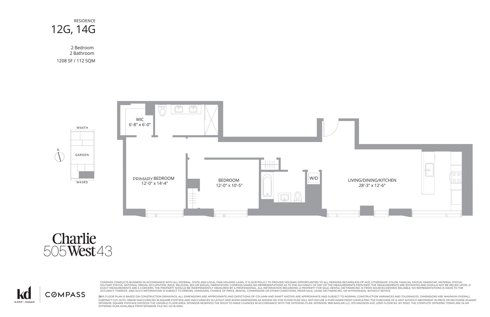 505-513 West 43rd Street 14G
