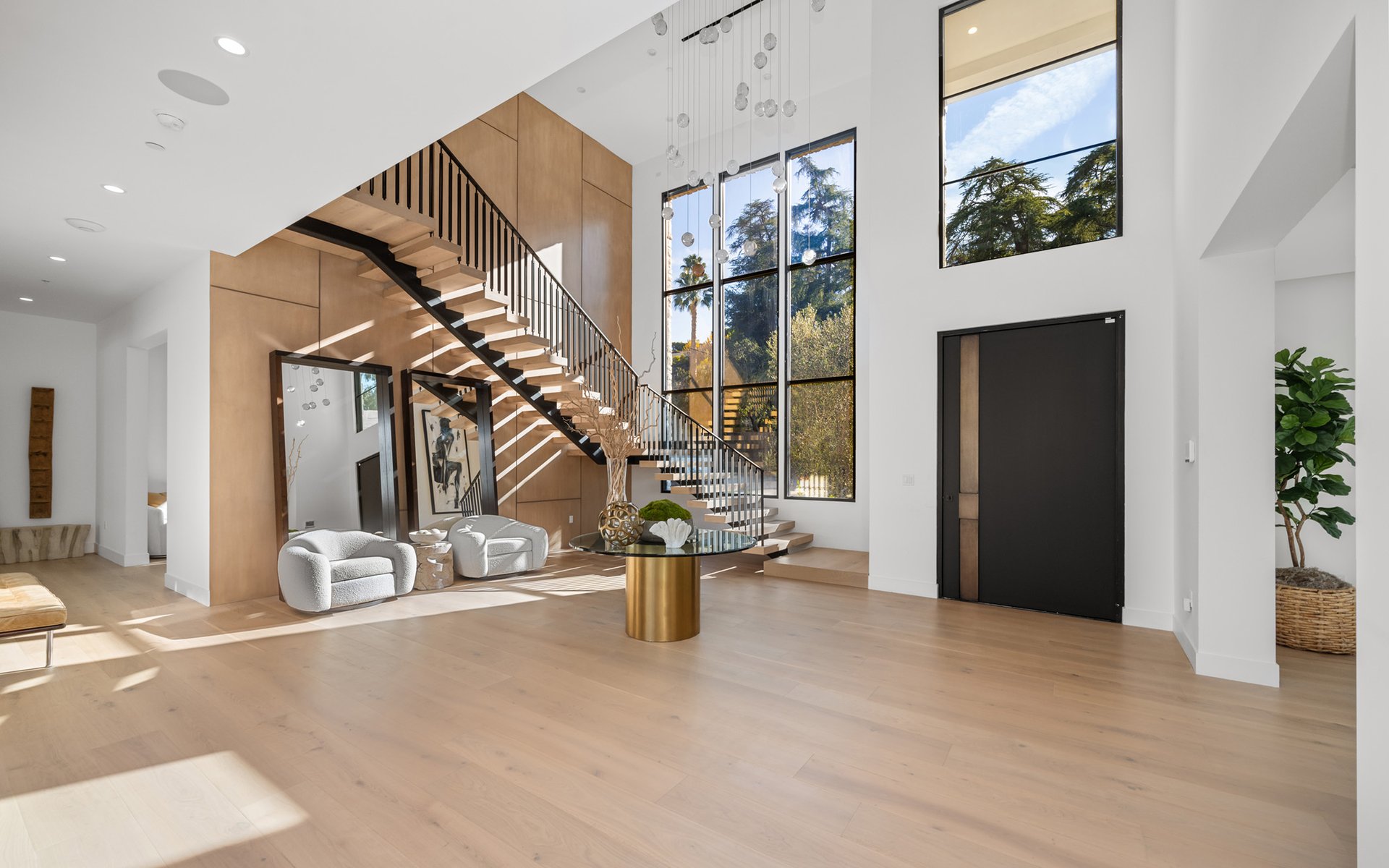 large modern entry in home