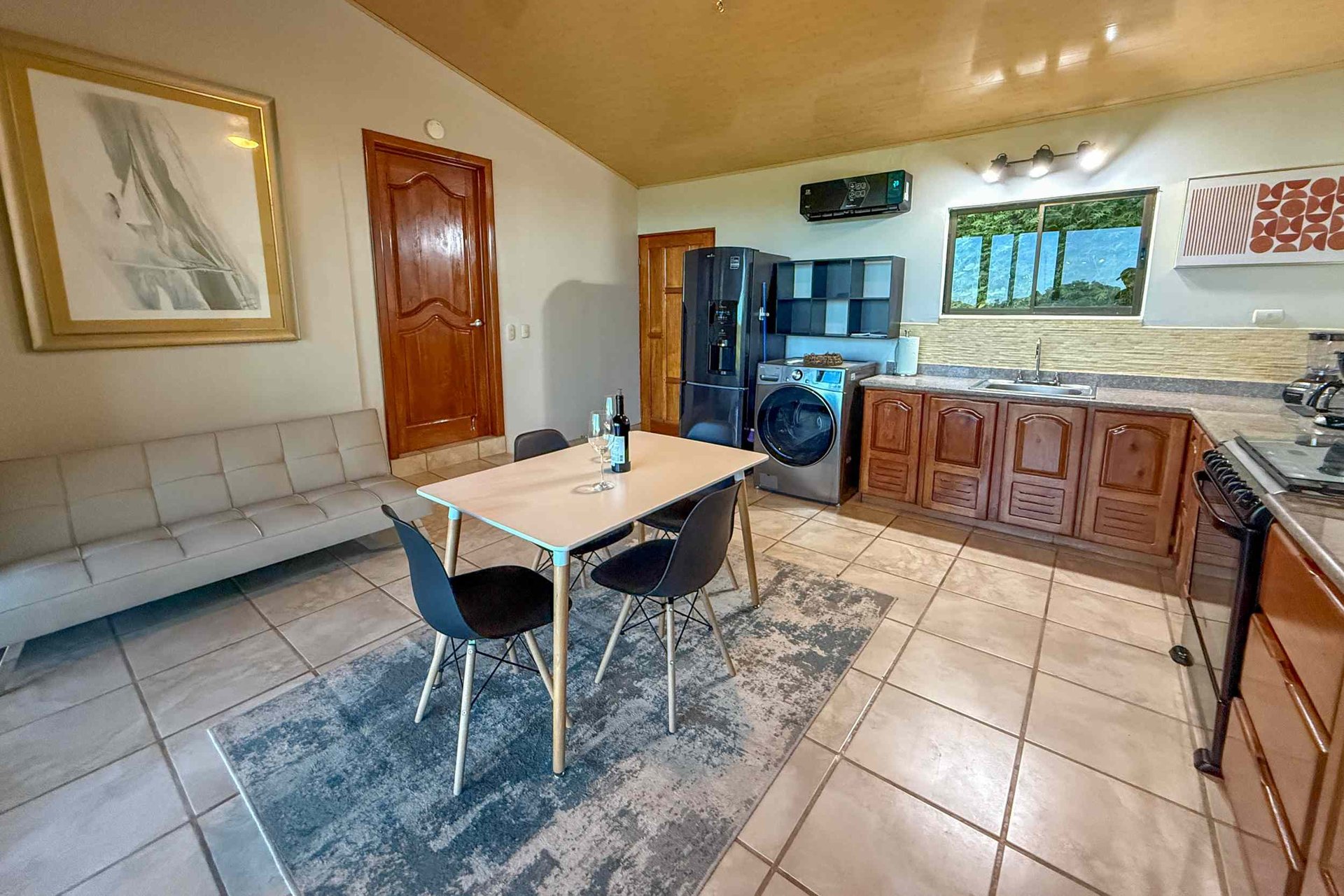 Totally Remodeled Coastal Jungle 2-Bedroom Sanctuary Home with Valley & Ocean Views in Lagunas above Dominical Costa Rica