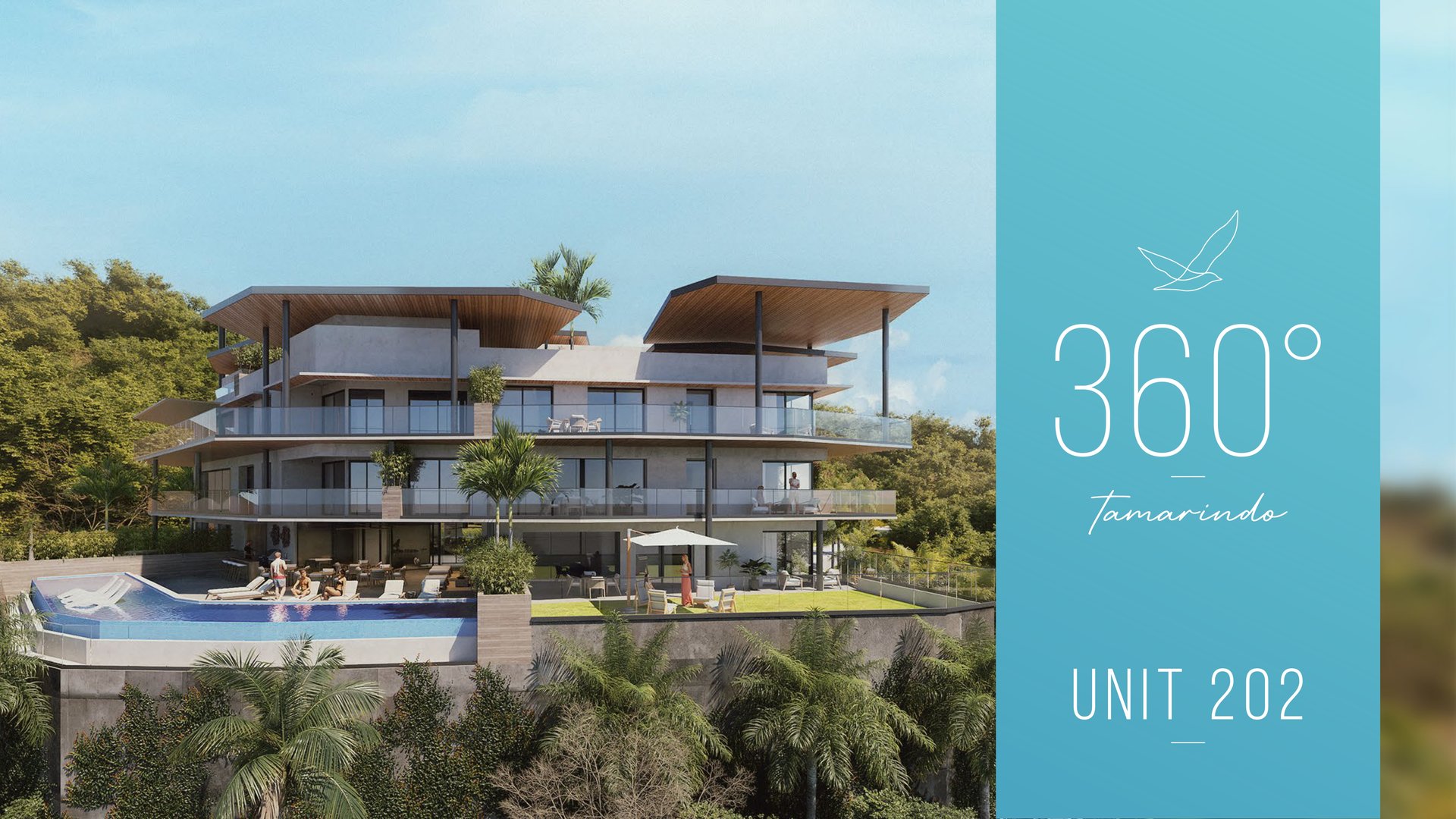Tamarindo 360, Unit 202 | Luxury Ocean-View Condo with Sunset Terrace, Pool & Prime Location