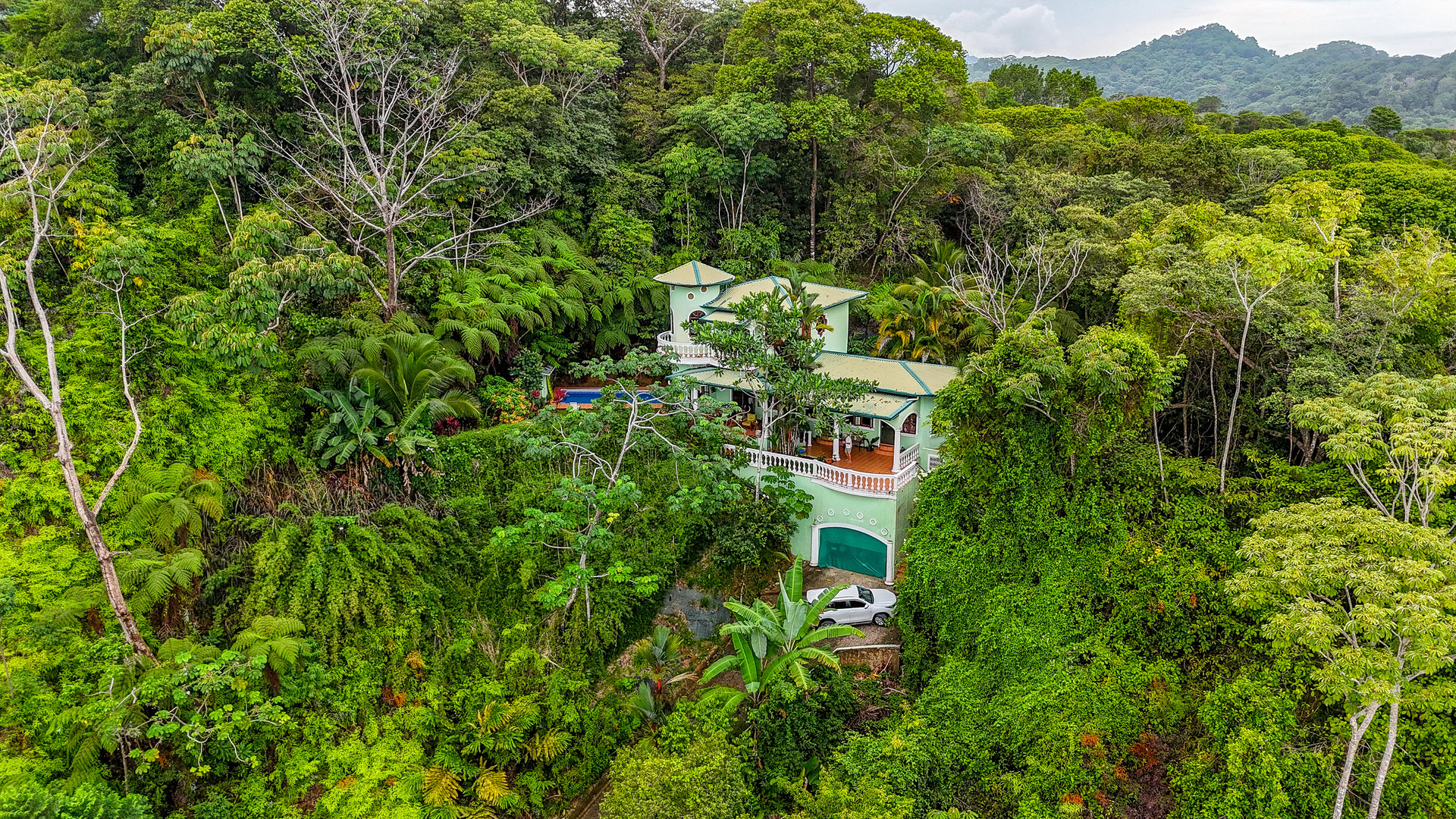 Ocean View Home for Sale in Ojochal with Pool & Jungle Views