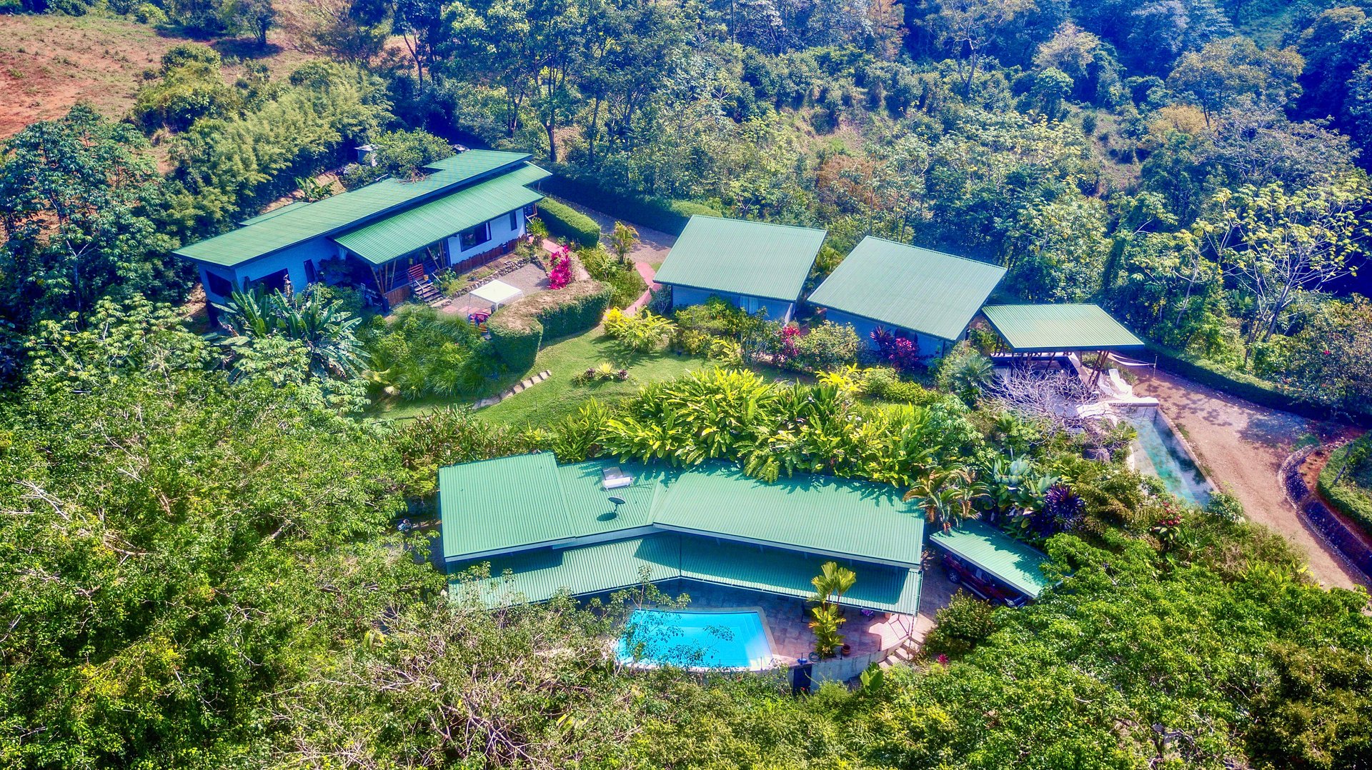 2.24 ACRES – 7 Bedrooms Ocean View Boutique Hotel With Two Pools, 5 Minutes to Uvita, Multiple Rental Options!!