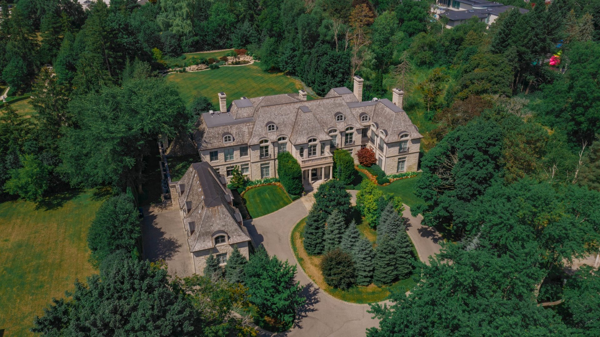 SOLD: Gated French Provincial Bridle Path Mansion