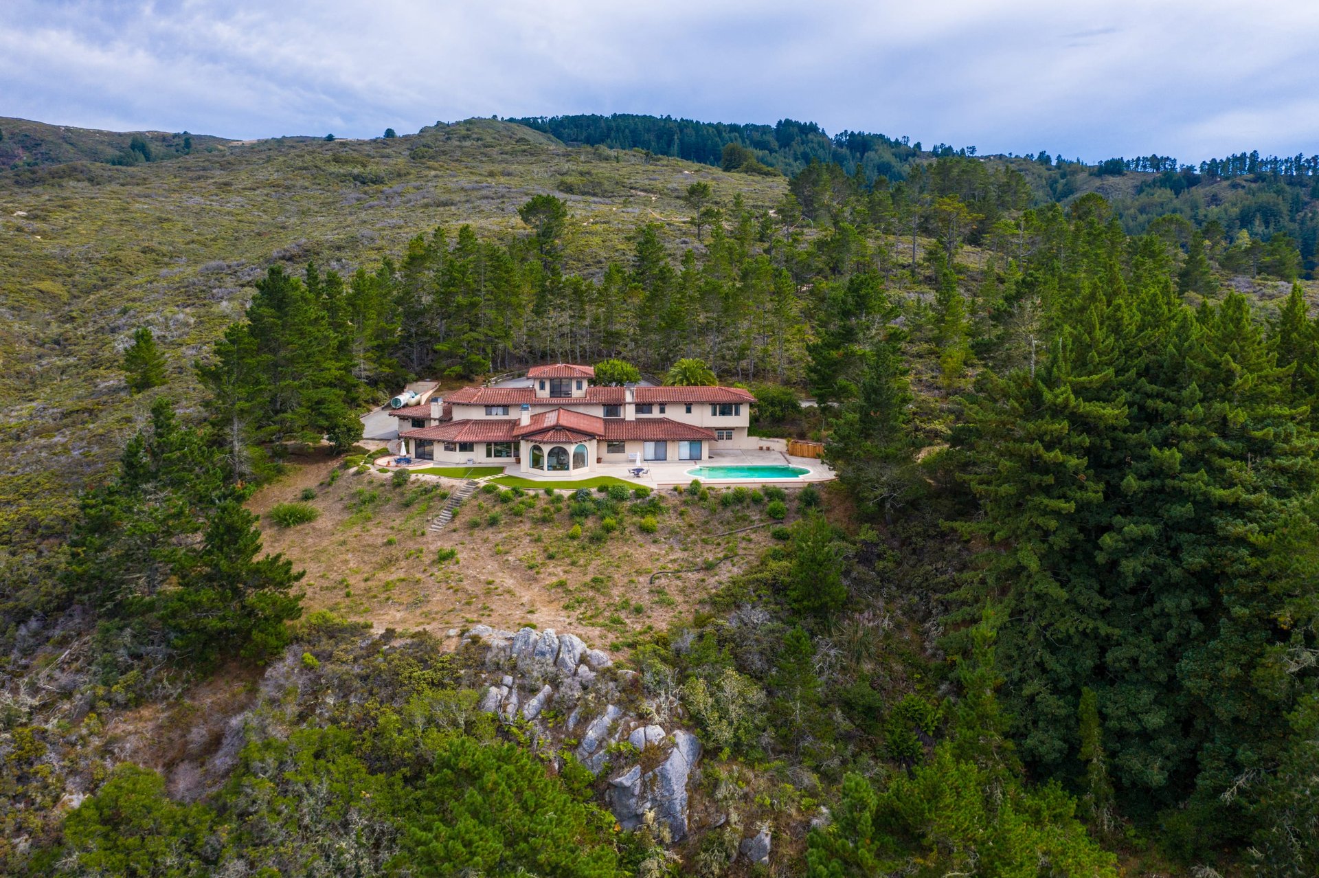 Ocean & Peninsula Views - 3420 Red Wolf Drive, Carmel Highlands - Property For Sale