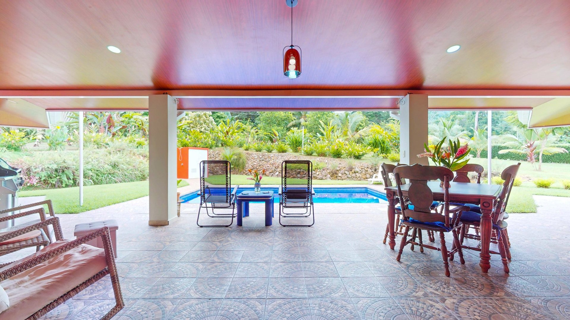 Contemporary Ojochal Retreat with Two Acres, Pool & Stream Access