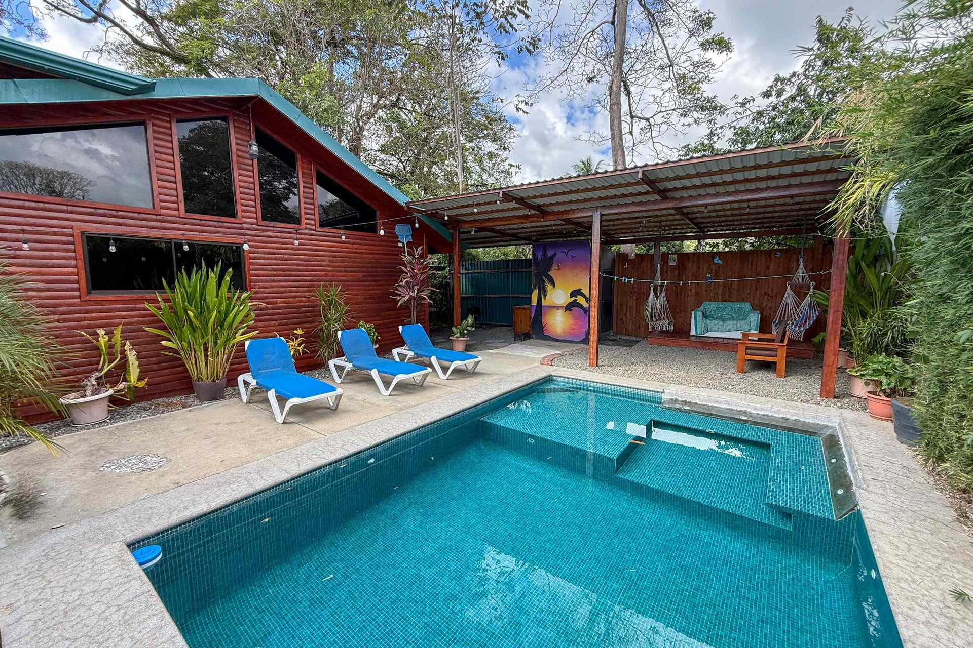 Unique Income Producing Home with 3-Bedrooms plus 1-Bedroom Cabin & Pool in Walk-to-Beach Location in Bahia near Uvita Costa Rica