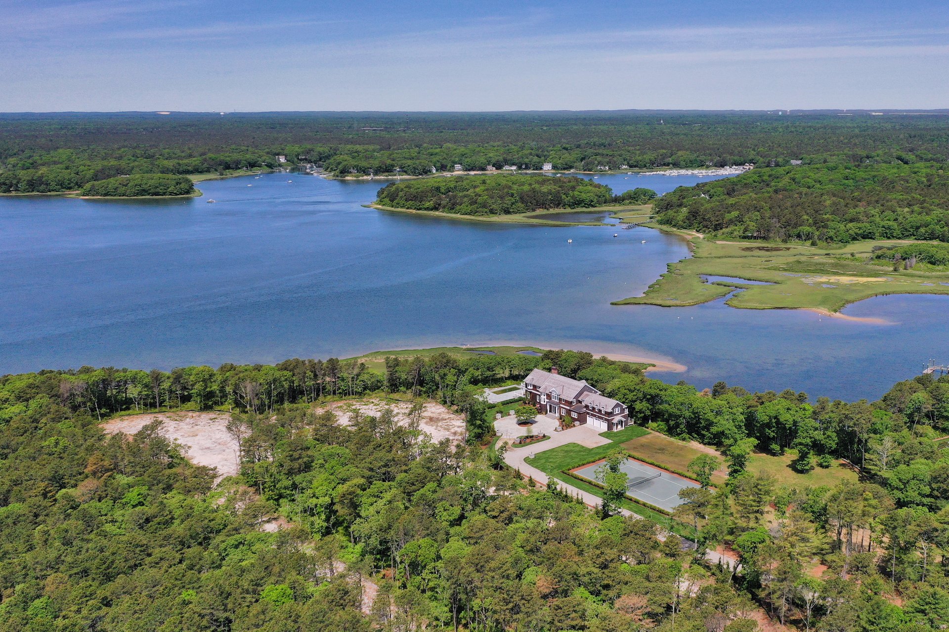 Custom Popponesset Bay Waterfront Residence