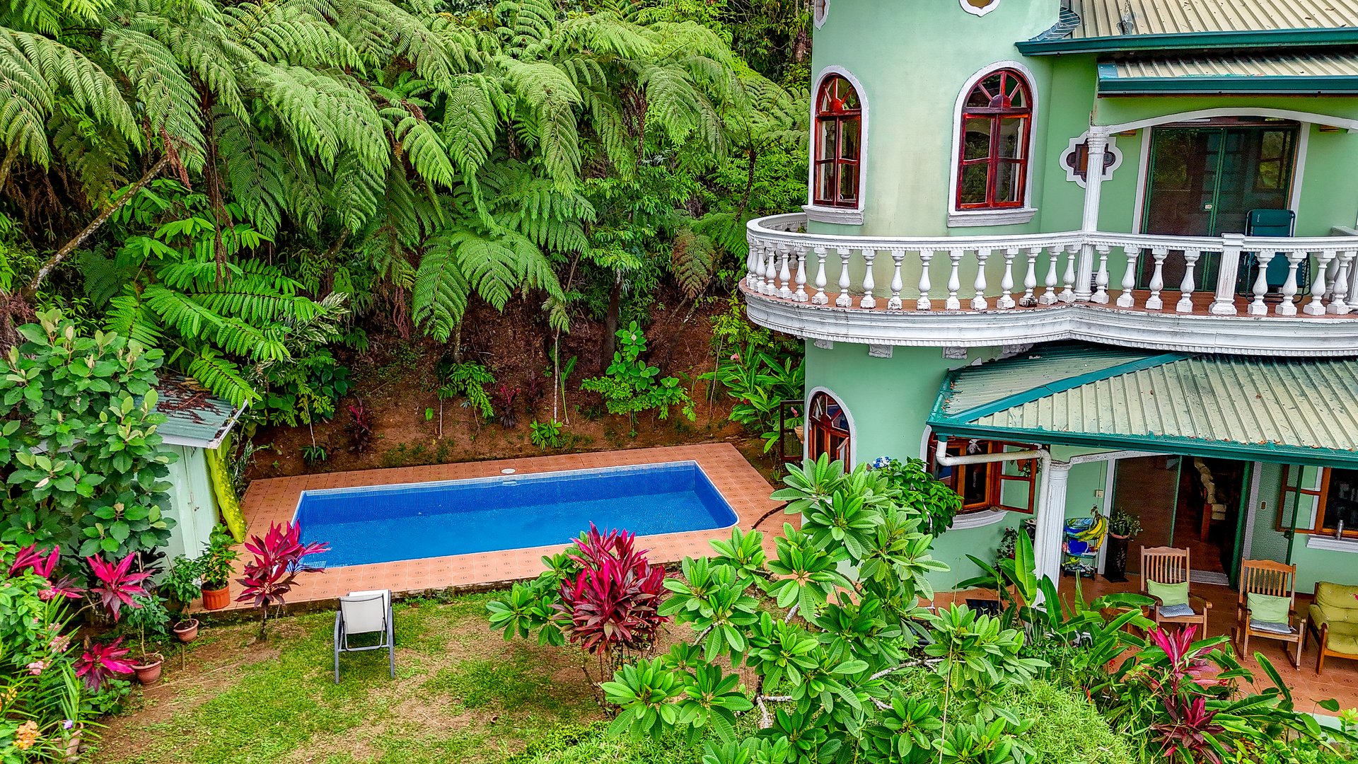 Ocean View Home for Sale in Ojochal with Pool & Jungle Views
