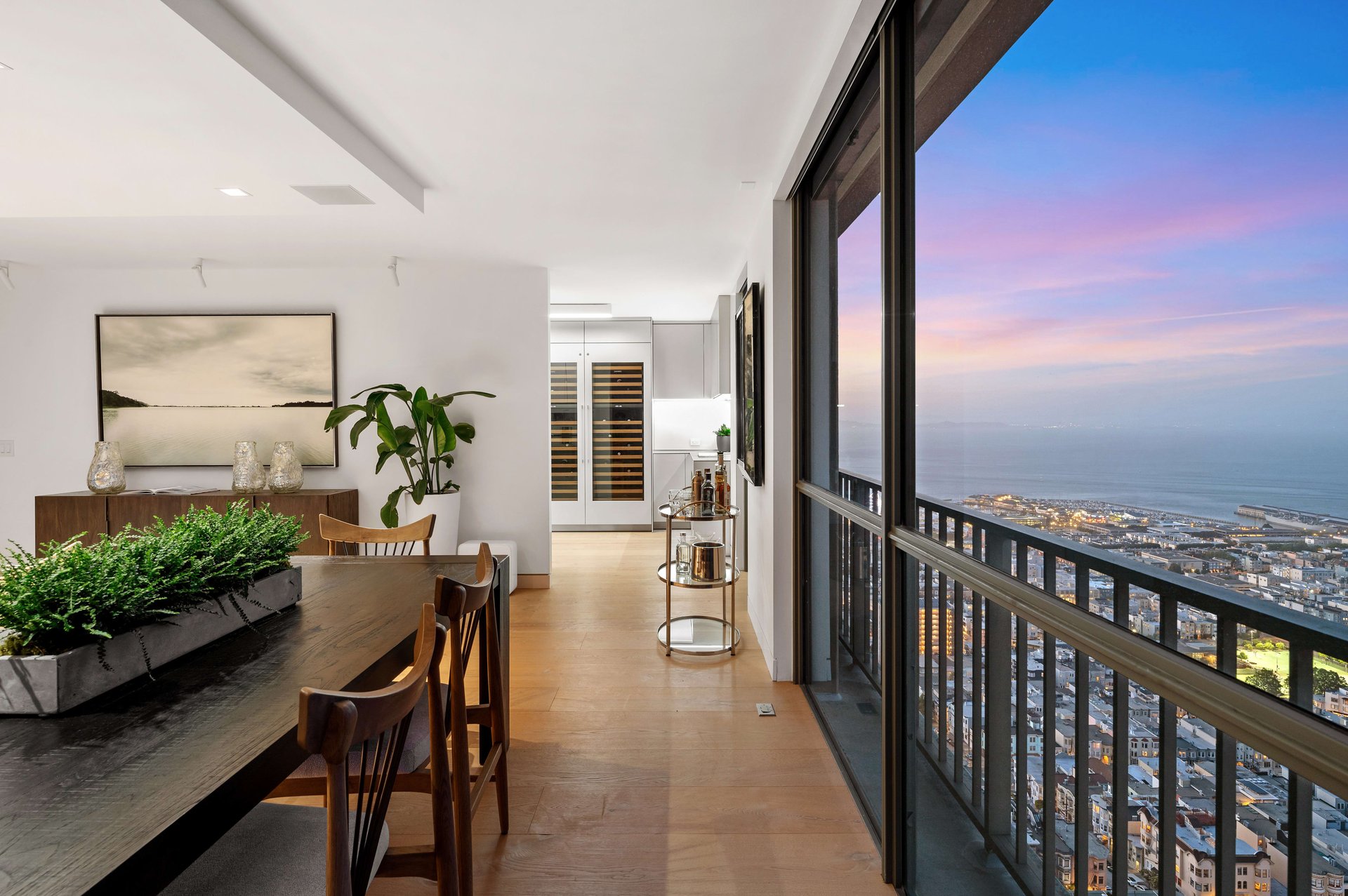 Redesigned Corner Residence with Bay Views at 999 Green