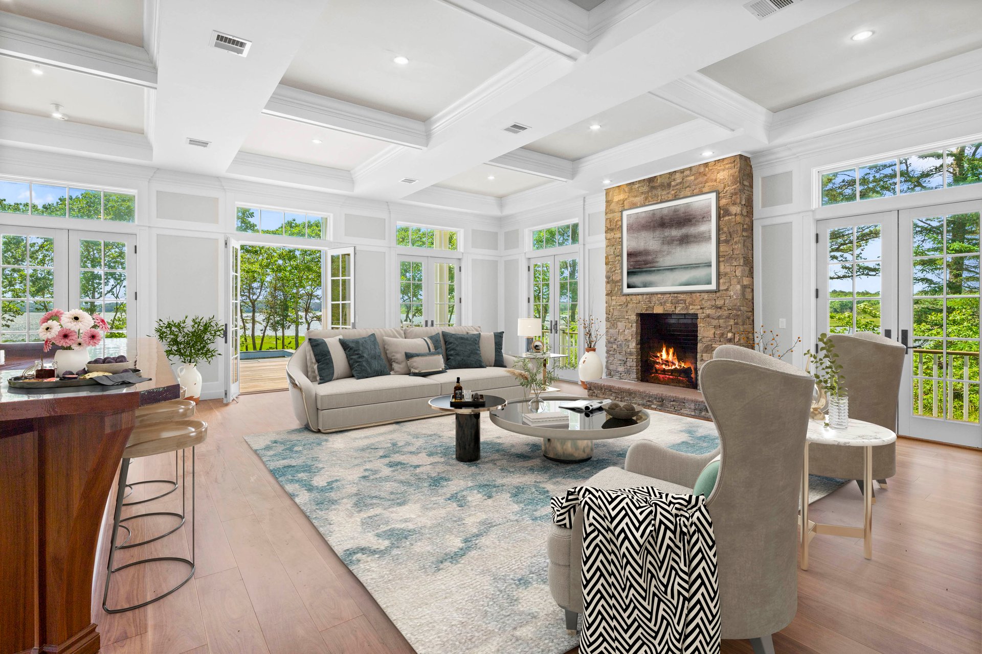 Custom Popponesset Bay Waterfront Residence