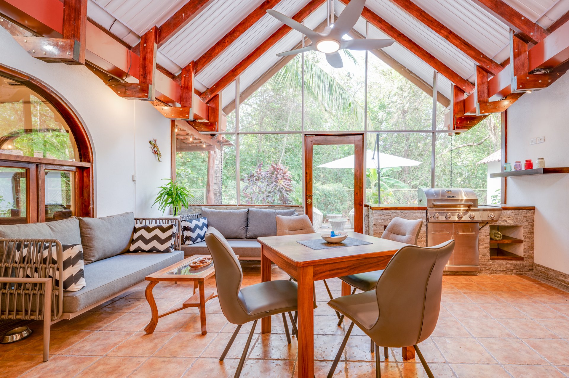 Casa de Luz | 3BR Tropical Home with Pool & Rancho, Walk to Potrero Beach