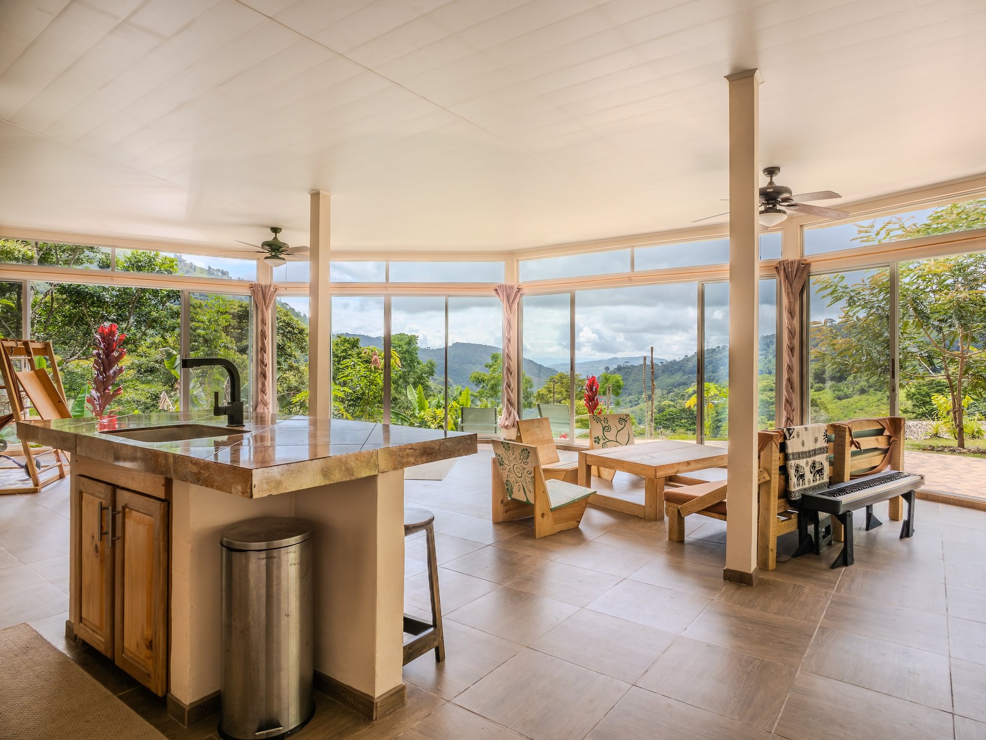 Scenic 2-Home Property for Sale in Serenity Gardens, Costa Rica – 1 Acre Mountain Estate Near Ojochal