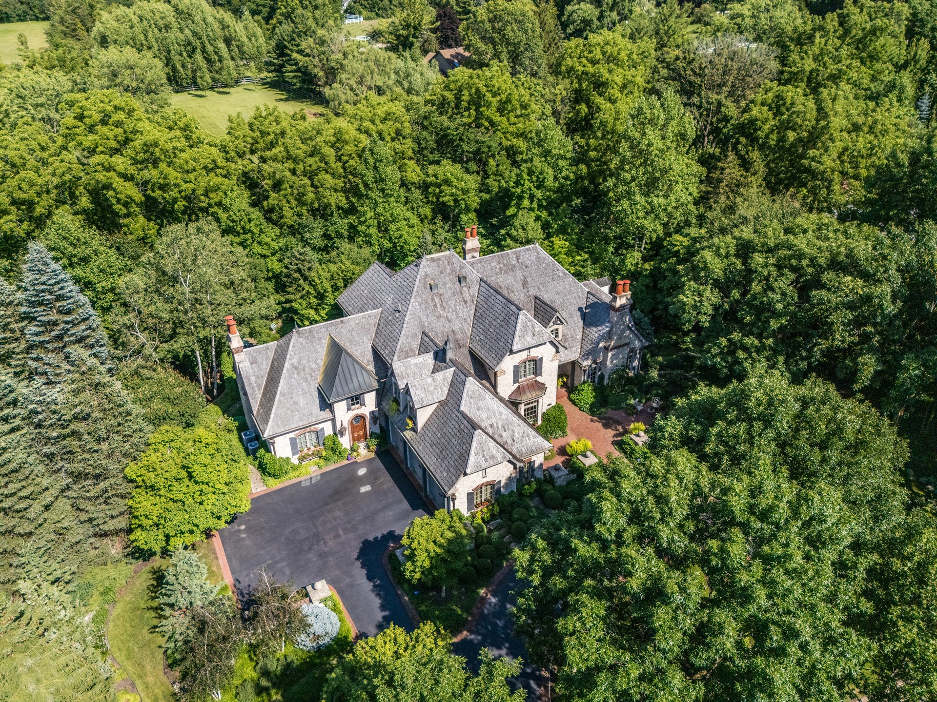 French Country Manor Home