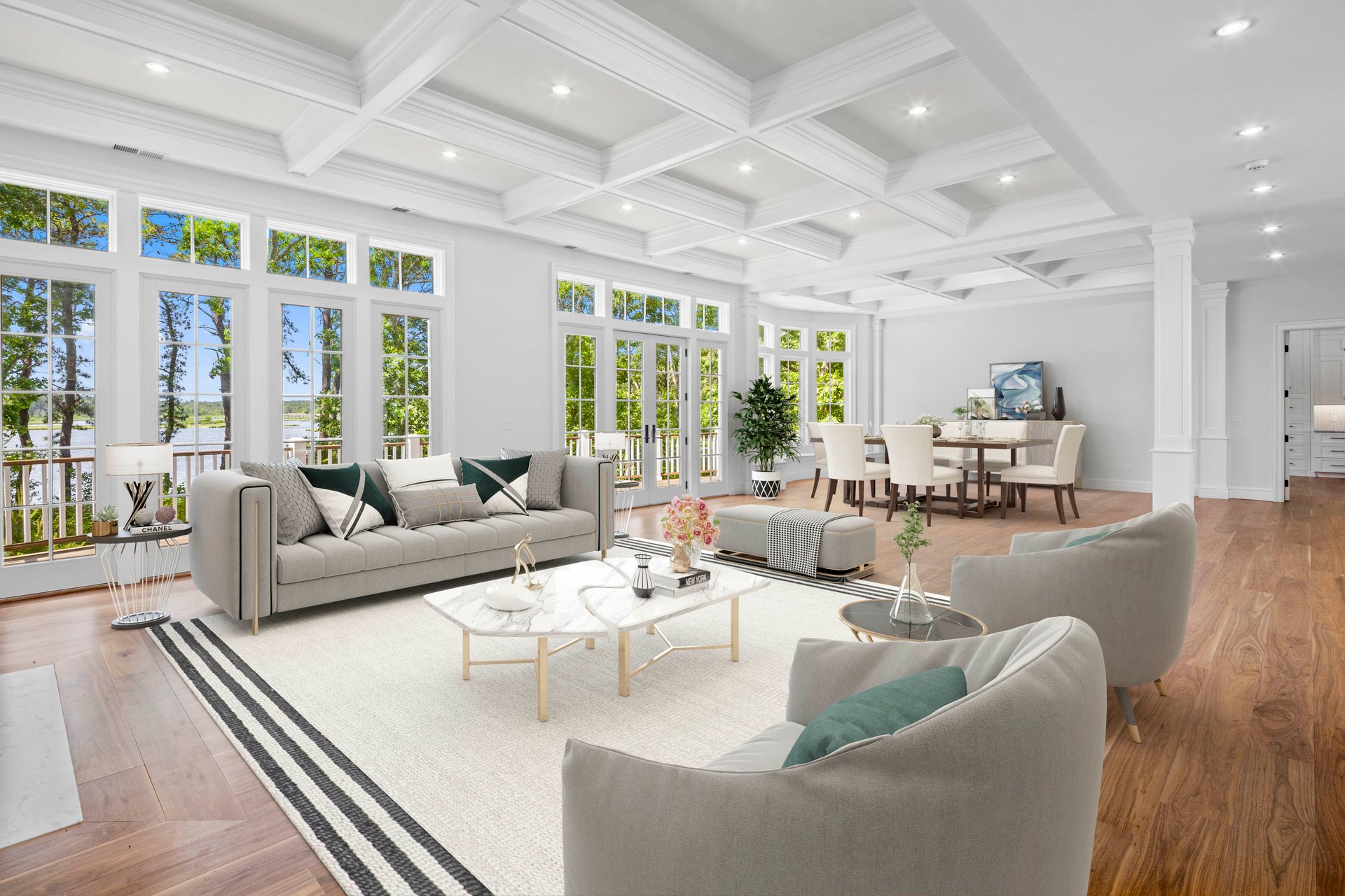 Custom Popponesset Bay Waterfront Residence