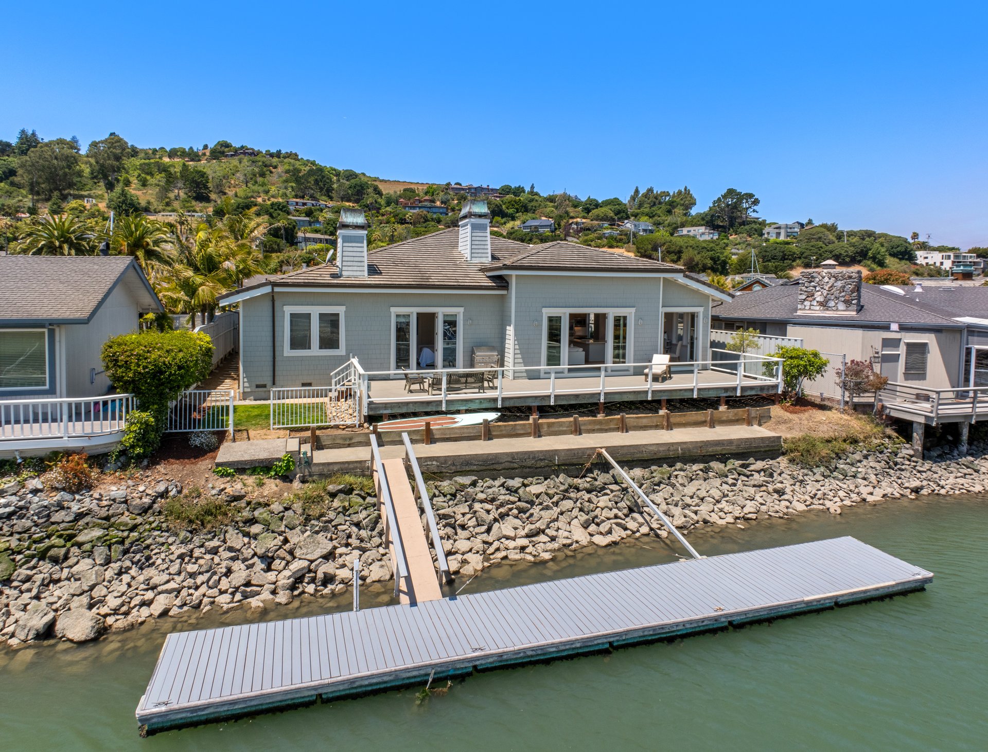 Updated Single-Level Waterfront Retreat