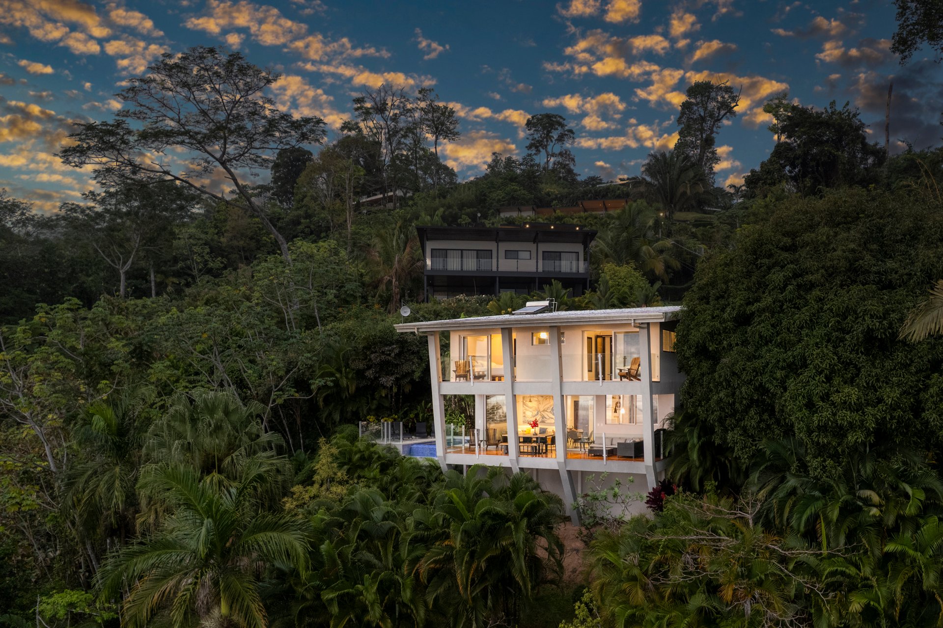 A Modern Jungle Haven with Panoramic Whales Tail Views