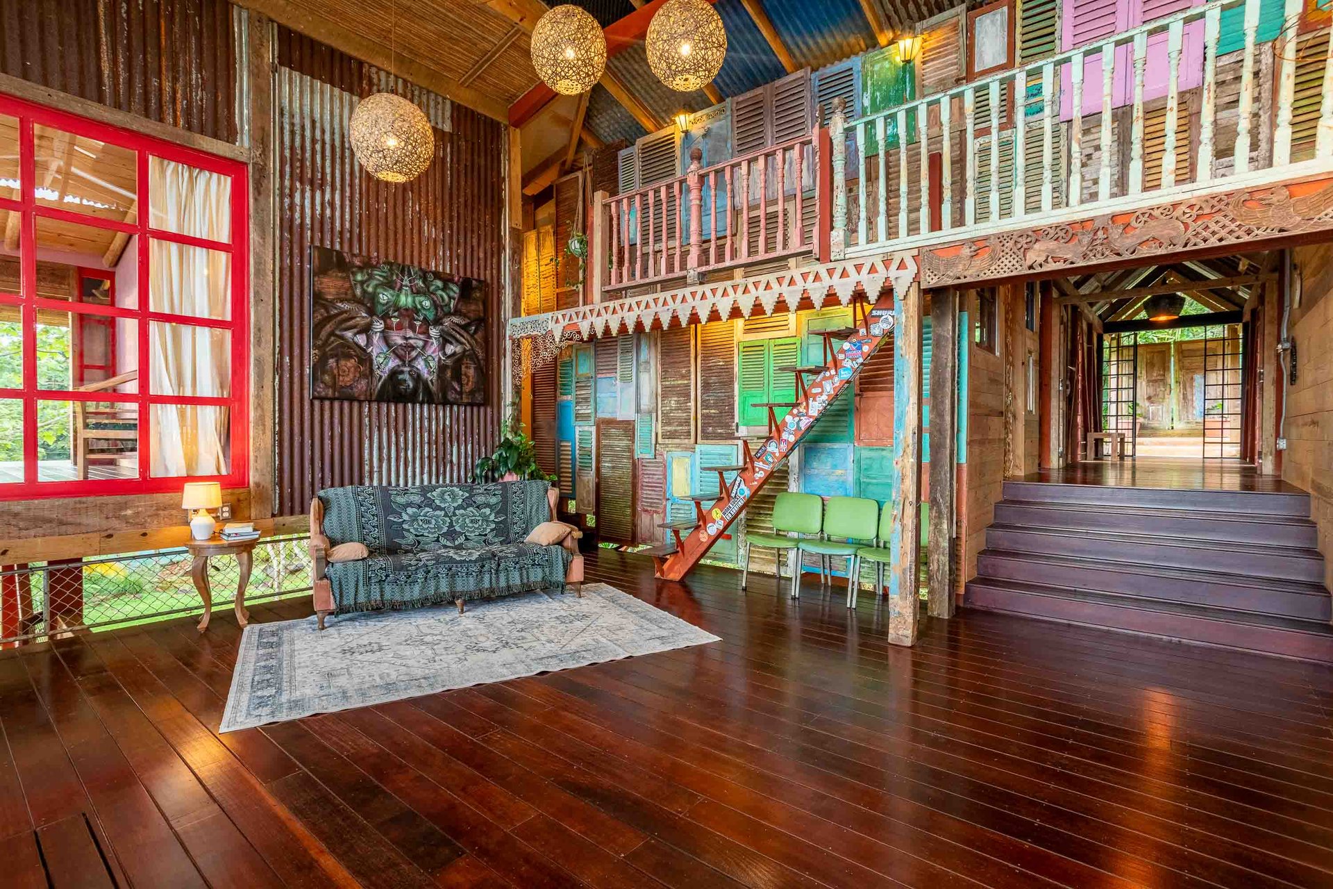 A Handcrafted Residence Immersed in Nature Above the Canopy Ocean View Architectural Home