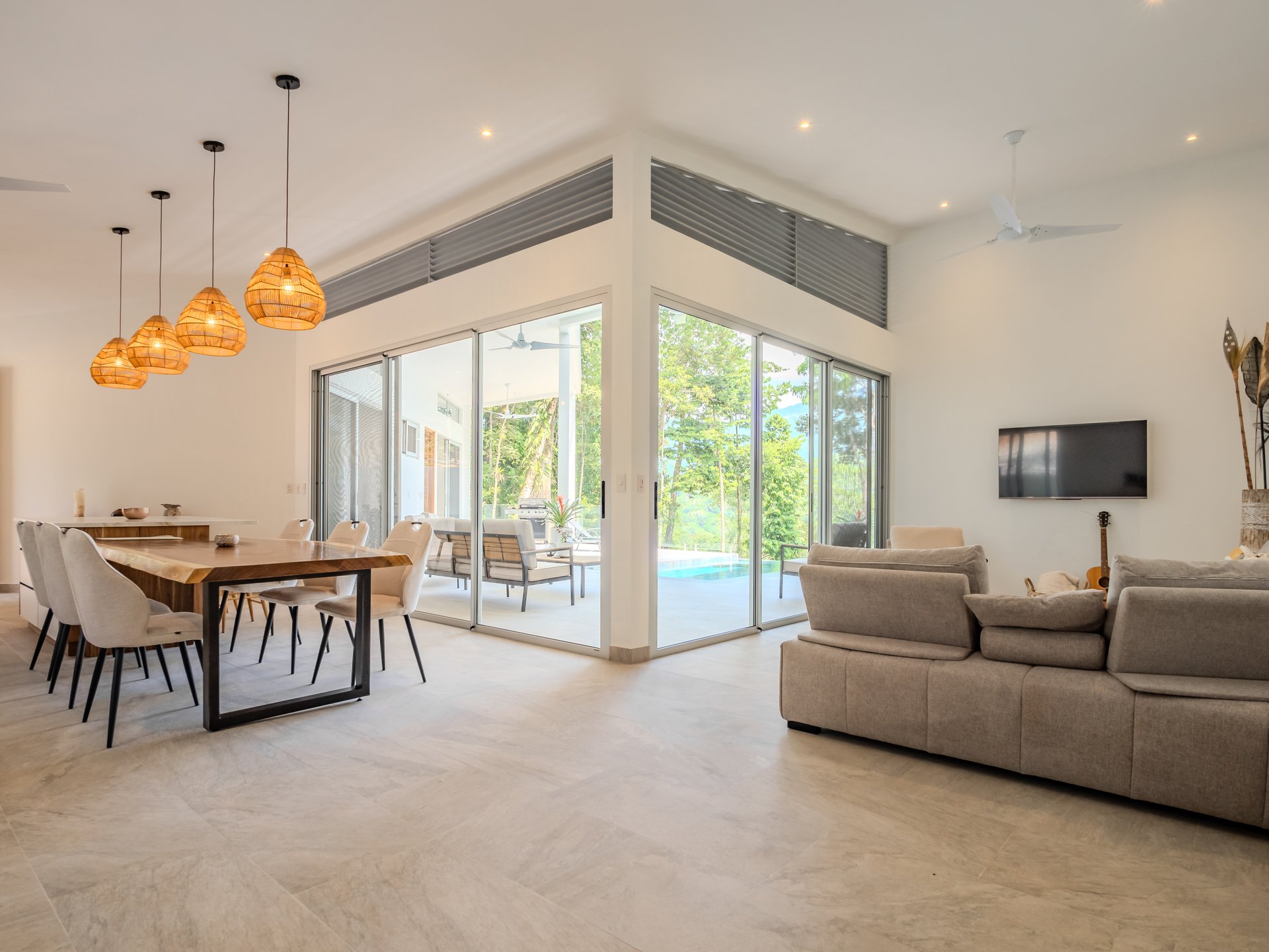 A Huge Rainforest, River & Waterfall Property With TWO Mountain & Jungle-View Luxury Homes on a Massive 4.93 Acre Lot – PLUS an Additional Plantel ready for Development