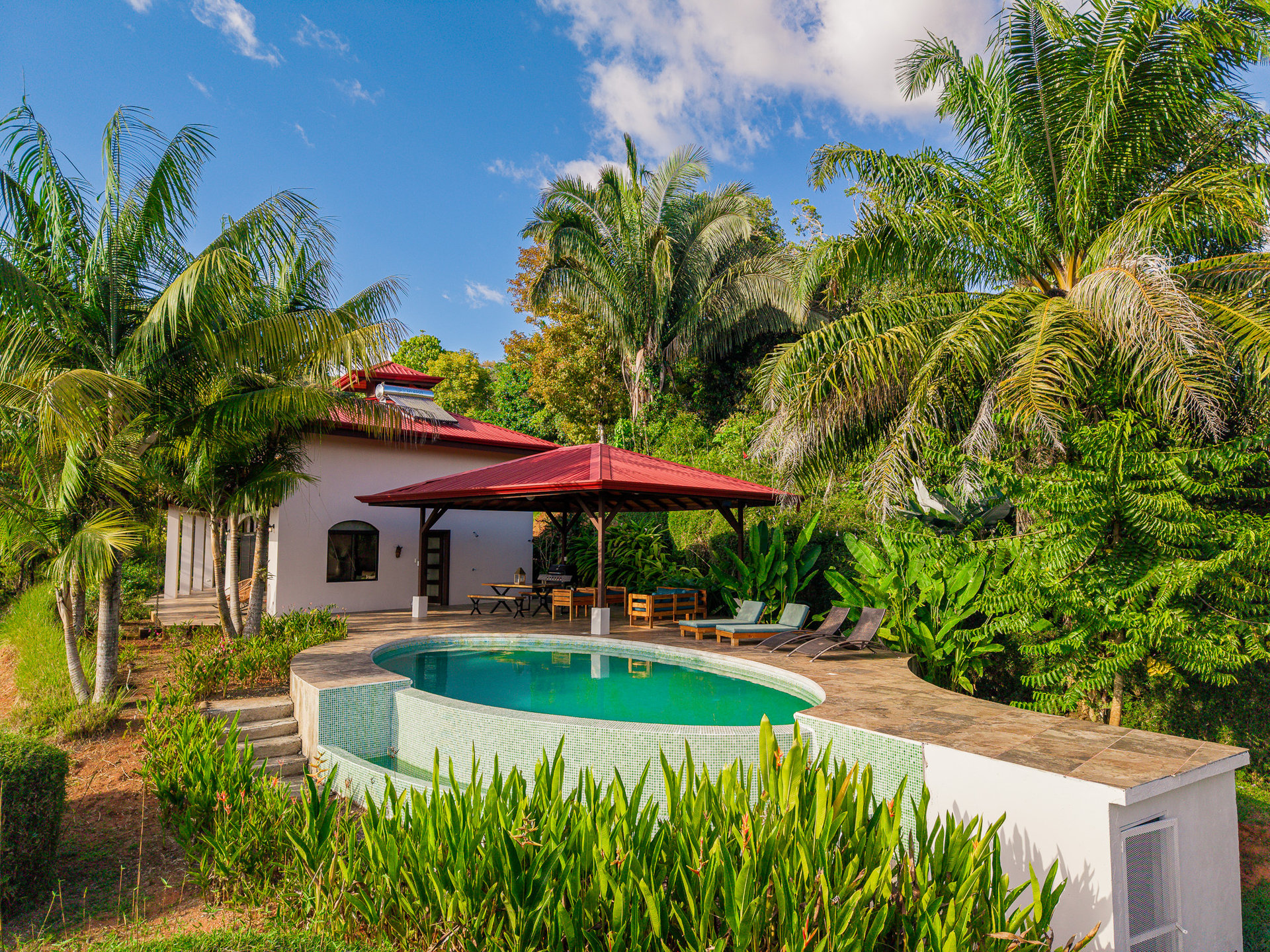 Sunset Ocean View Home on 2.6 Acres Platanillo