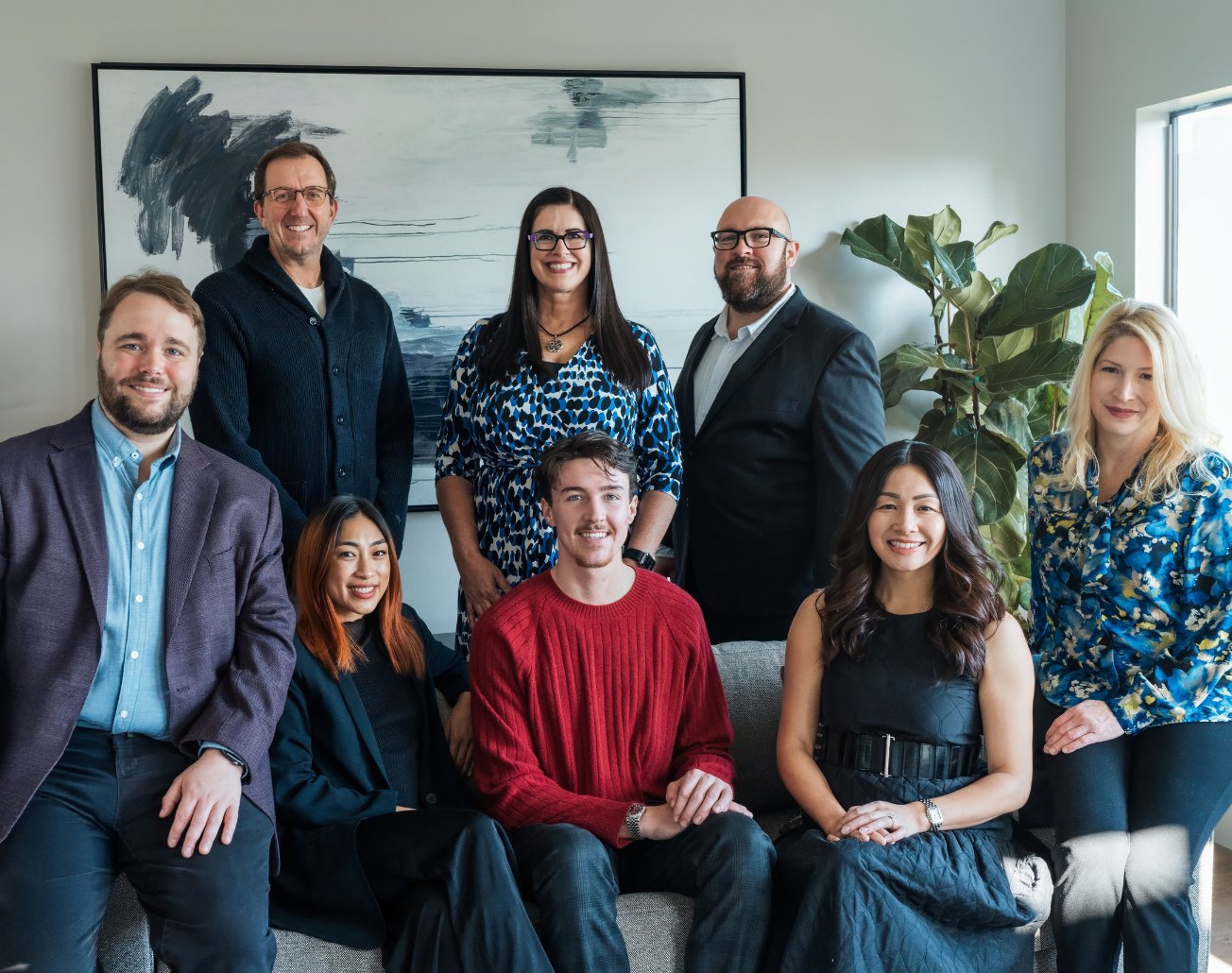 The Team Howe at Compass team together in the office in San Francisco