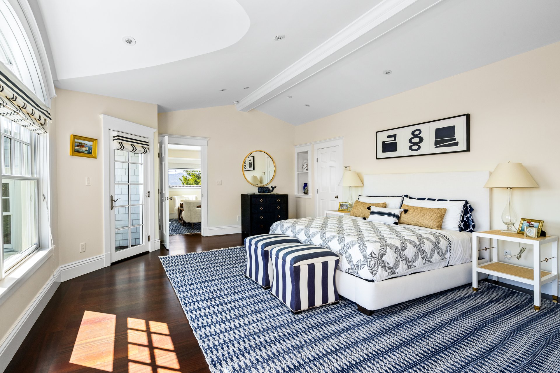 Exceptional East Coast-Inspired Estate with Sweeping Views of San Francisco and the Golden Gate Bridge