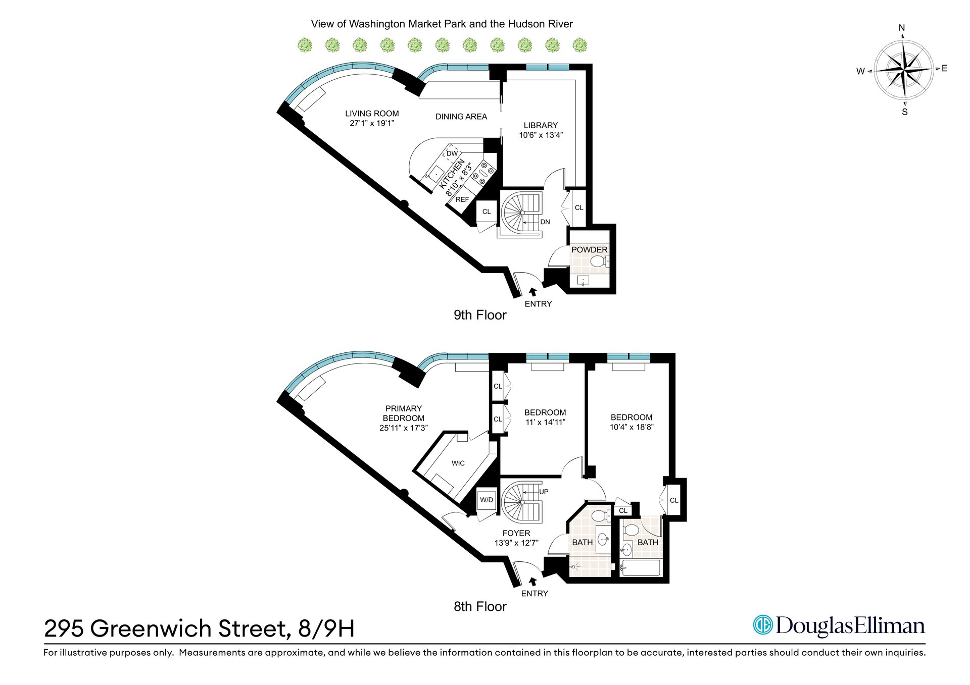 295 Greenwich Street,  Apt. 8H-N/9H-N - Greenwich Court