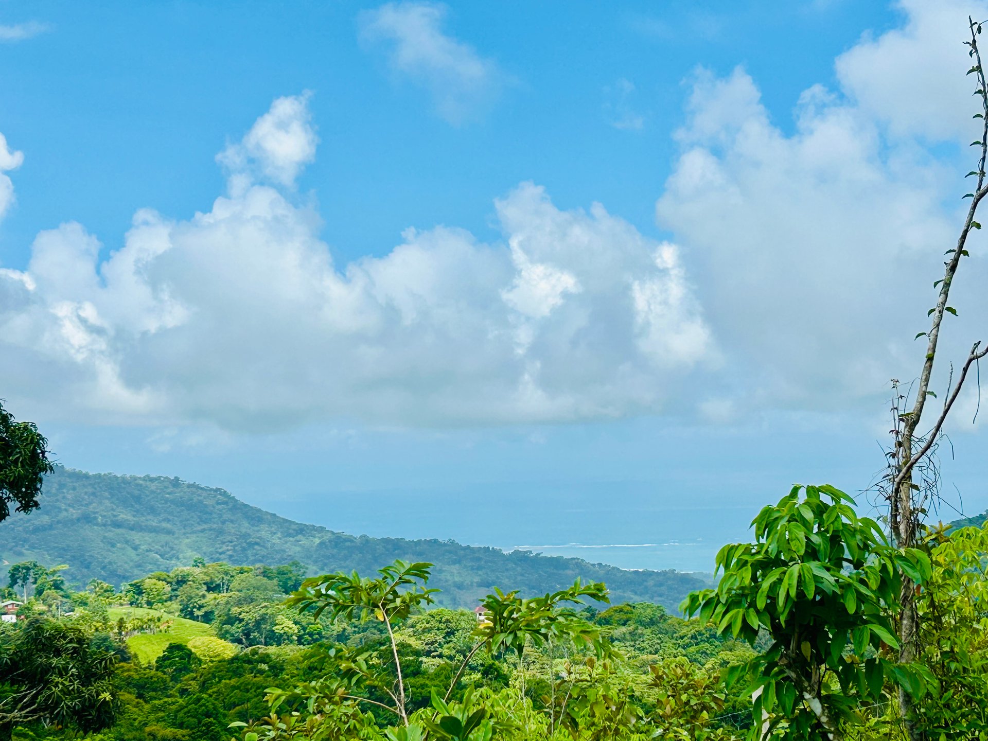 Ocean & Mountain View Lot with Multiple Building Sites-20 Minutes from Uvita