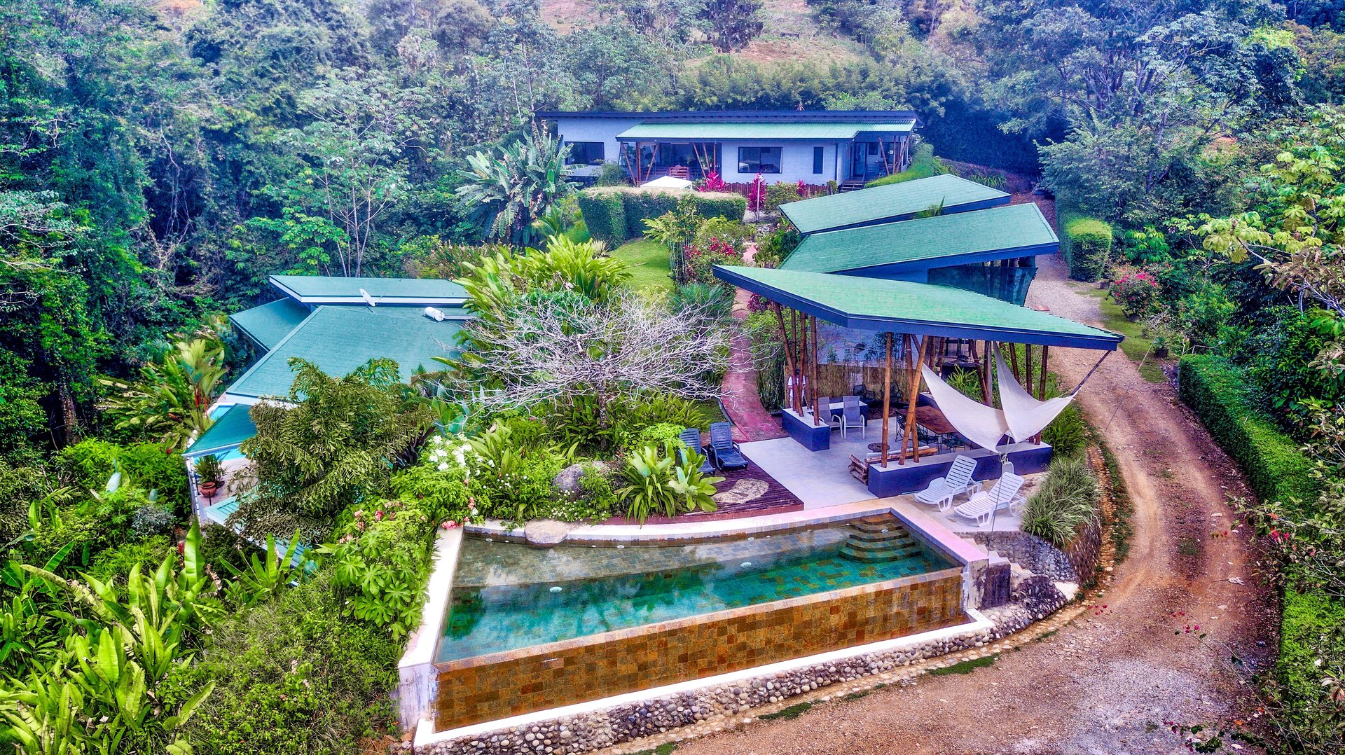 2.24 ACRES – 7 Bedrooms Ocean View Boutique Hotel With Two Pools, 5 Minutes to Uvita, Multiple Rental Options!!