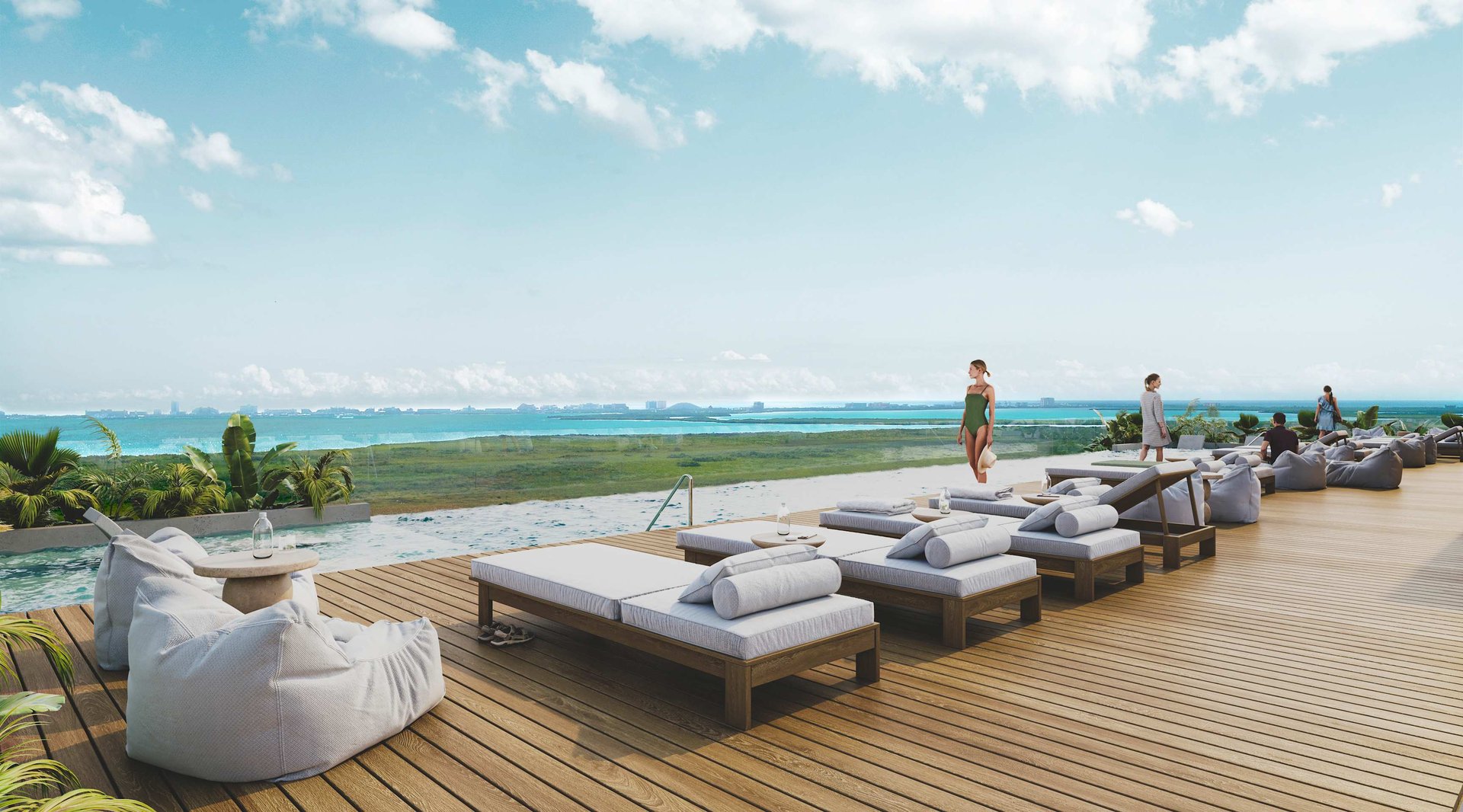 INVESTMENT OPPORTUNITY Cancun Luxury 1 Bed Condo for sale with Lagoon and Ocean view