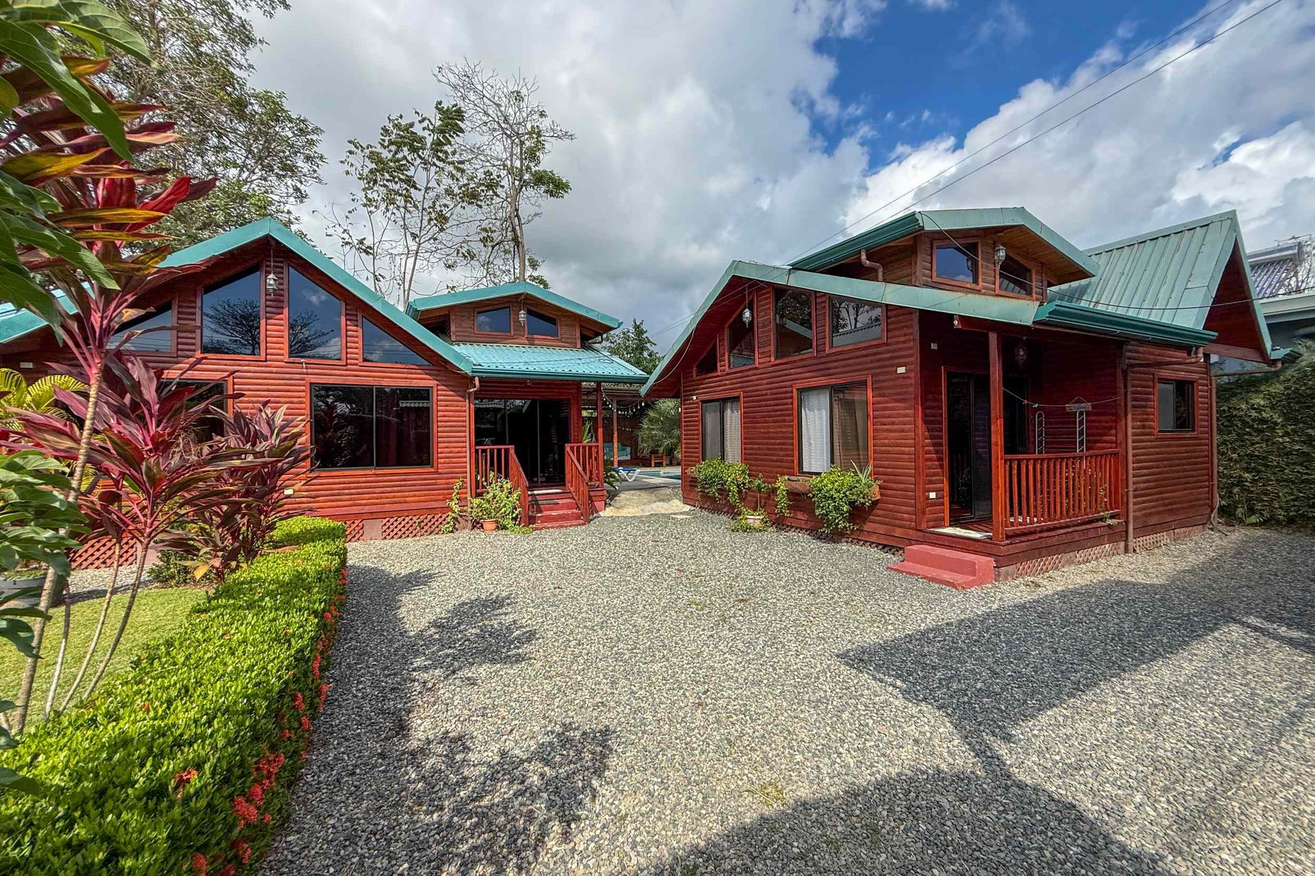 Unique Income Producing Home with 3-Bedrooms plus 1-Bedroom Cabin & Pool in Walk-to-Beach Location in Bahia near Uvita Costa Rica