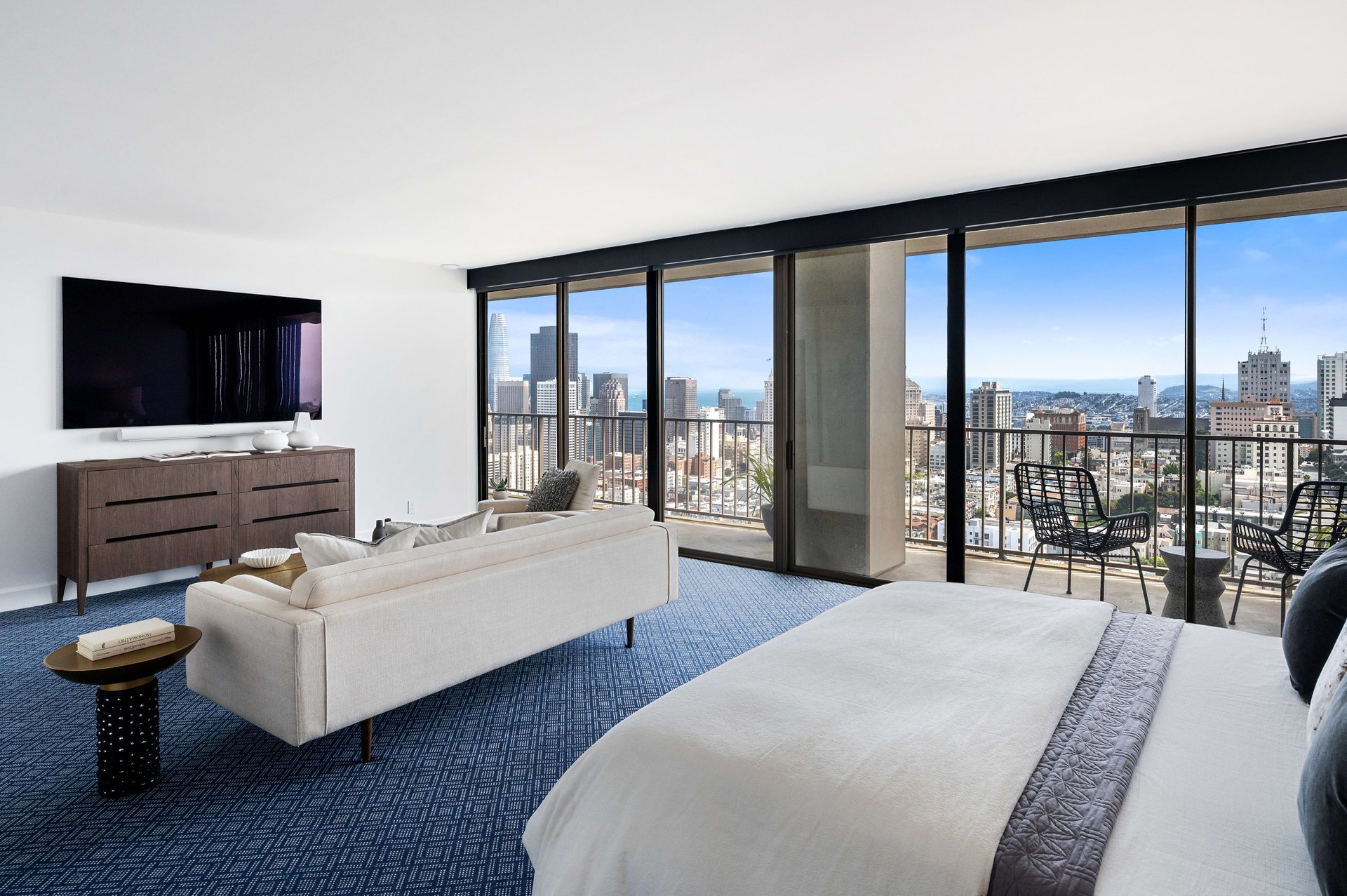 Redesigned Corner Residence with Bay Views at 999 Green