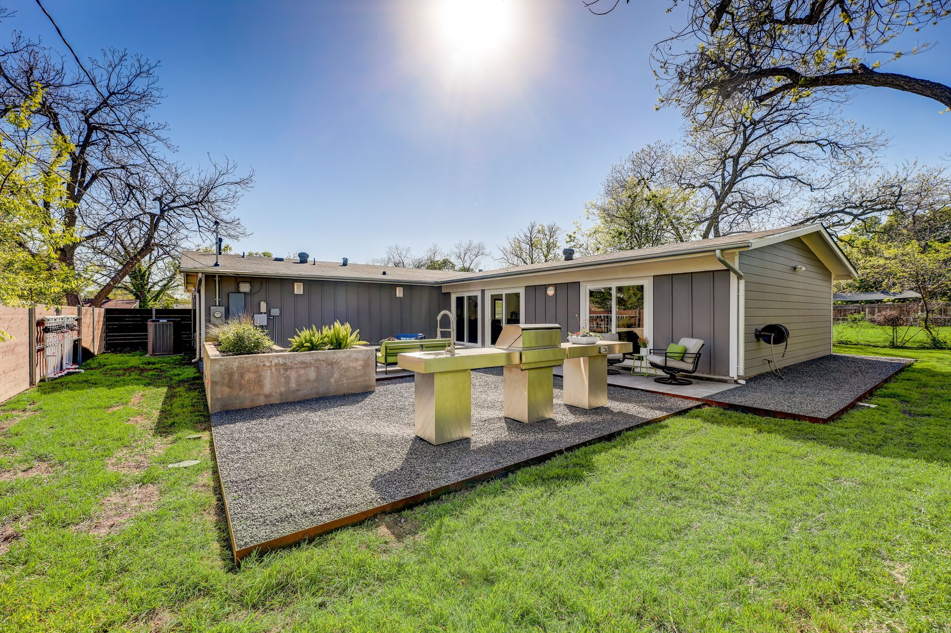 Stunning modern mid-century rebuilt home in the sought-after Delwood Heights near Mueller!