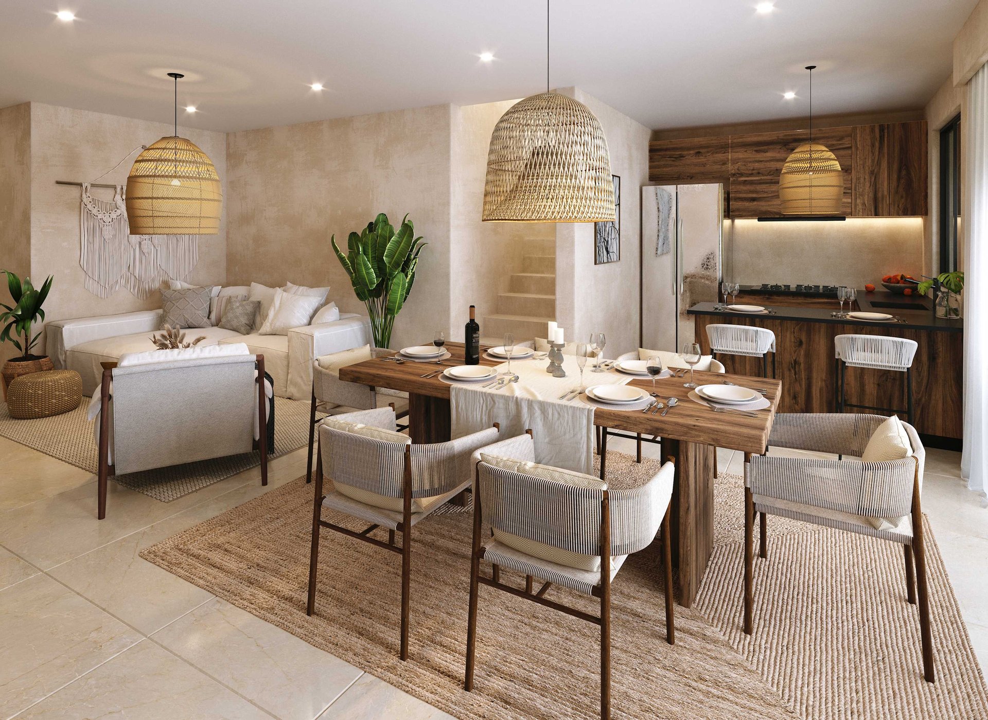  Beautiful 3 Bedroom apartment for Sale in the heart of Tulum