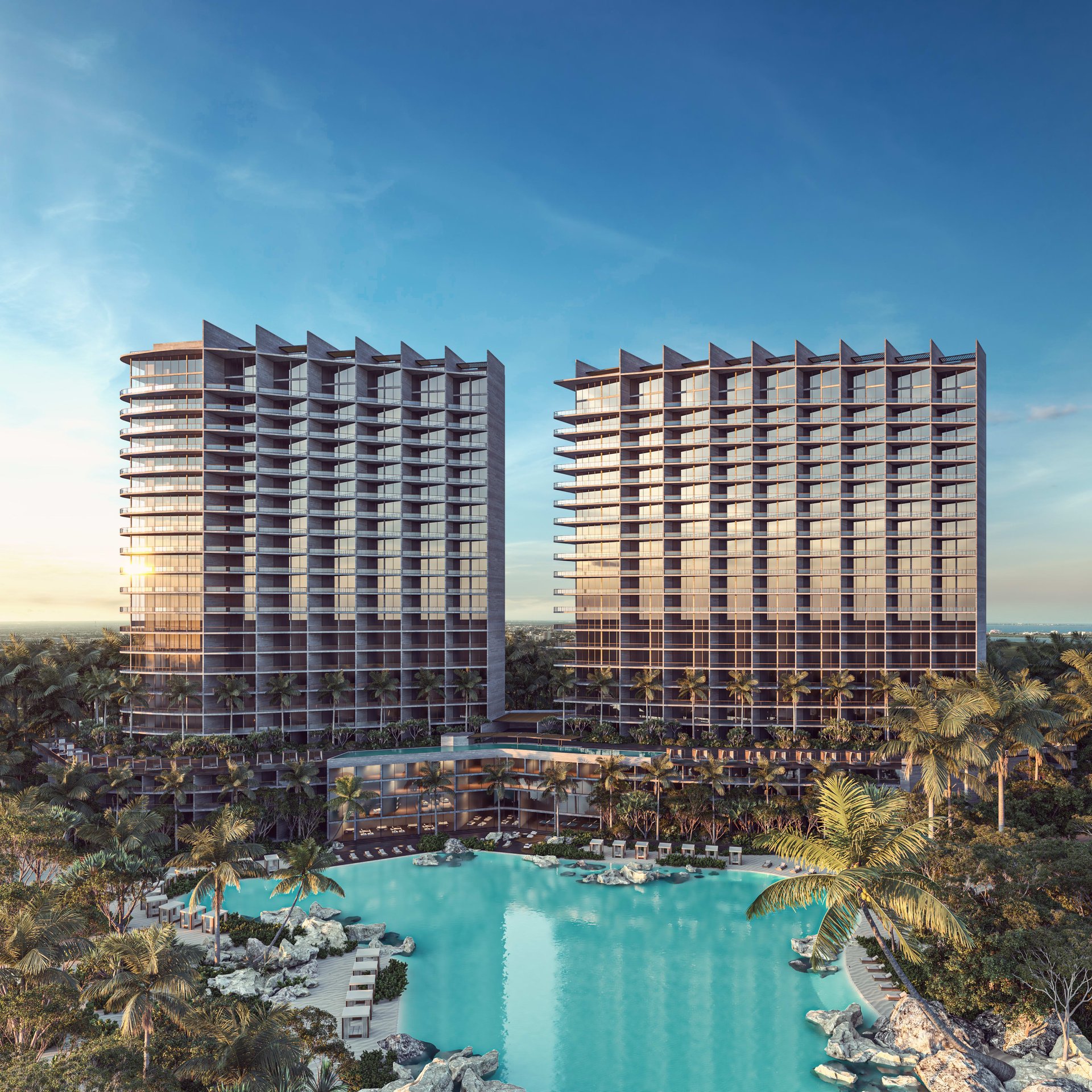 NEW Luxury Project Condo for Sale in Cancun with Lagoon and Ocean View
