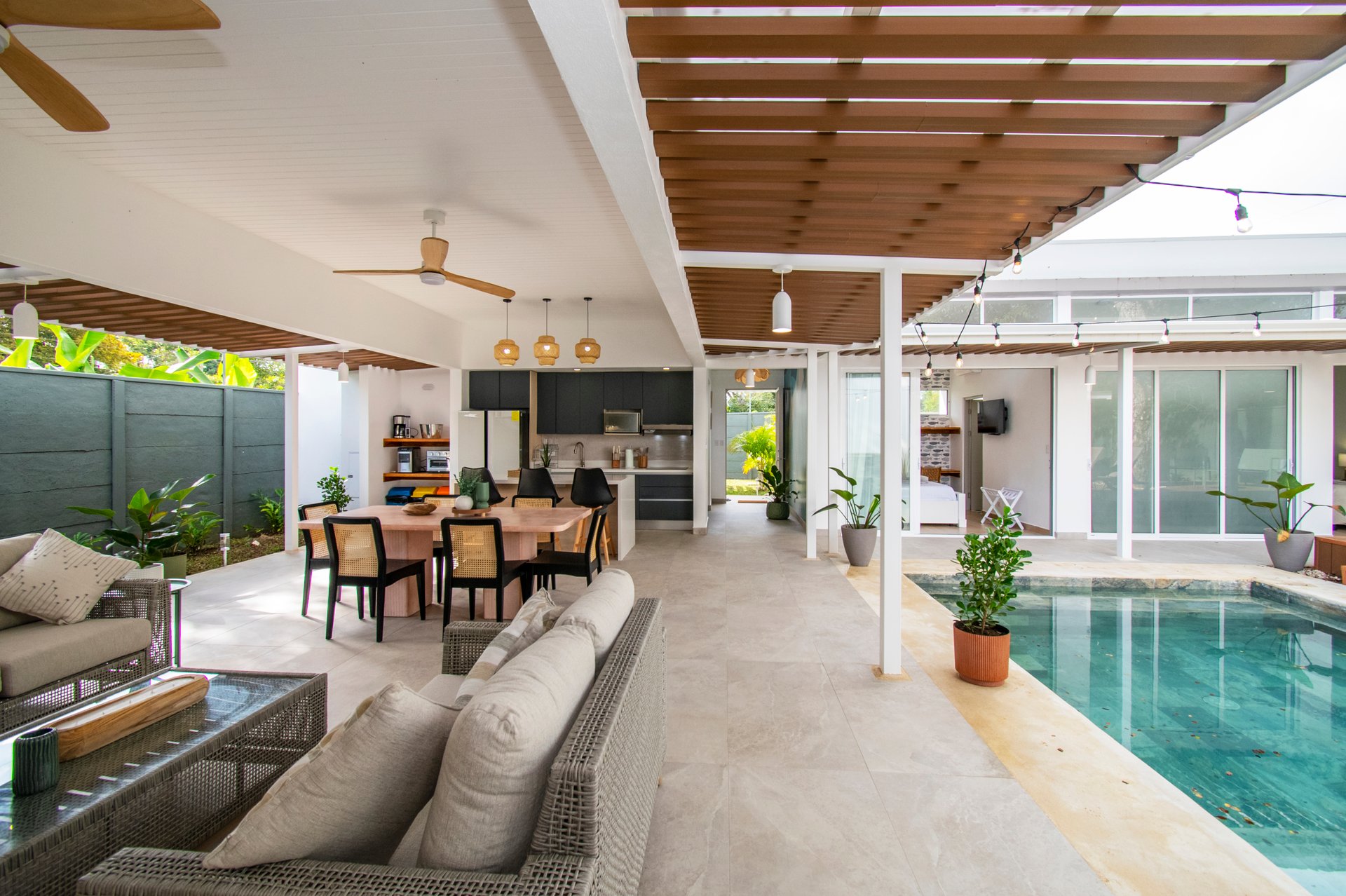 Turnkey Tropical Home Steps from the Beach