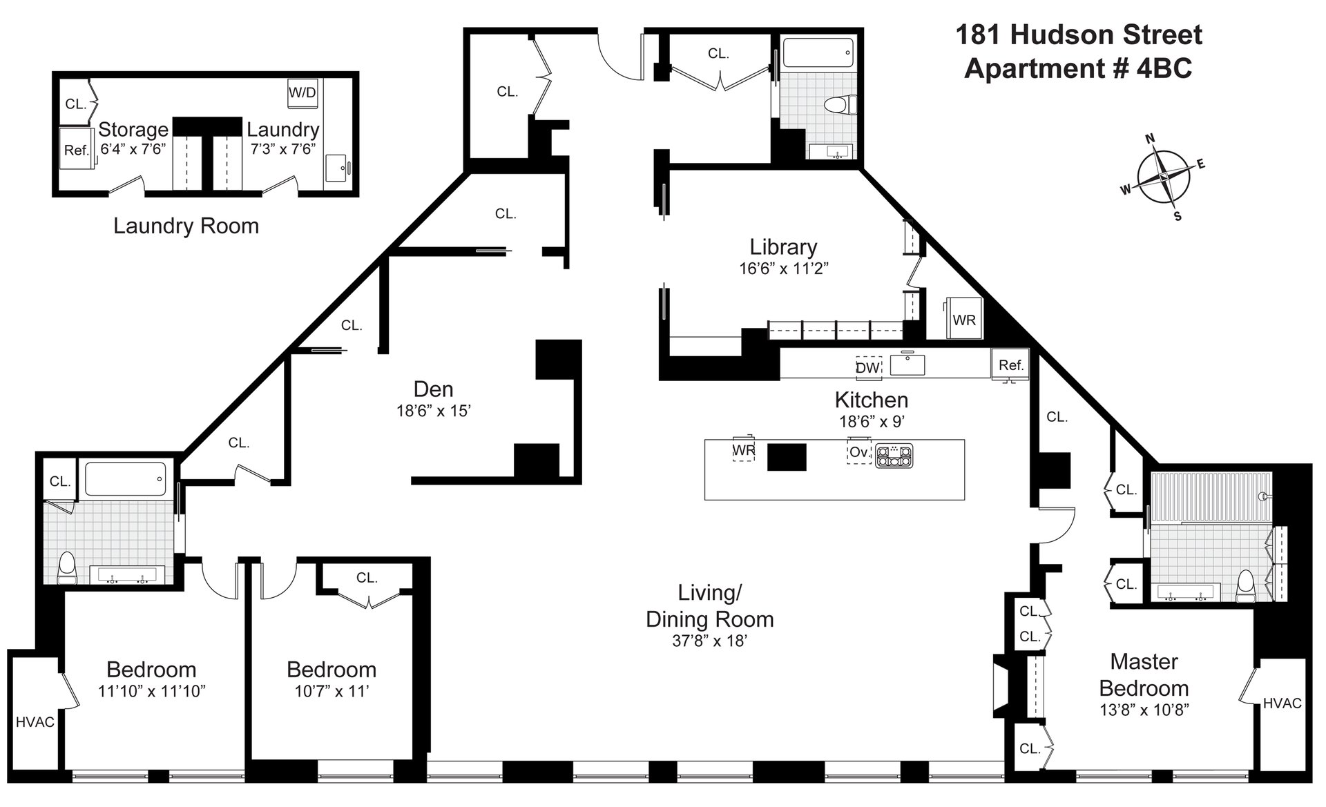 181 Hudson Street, 4BC