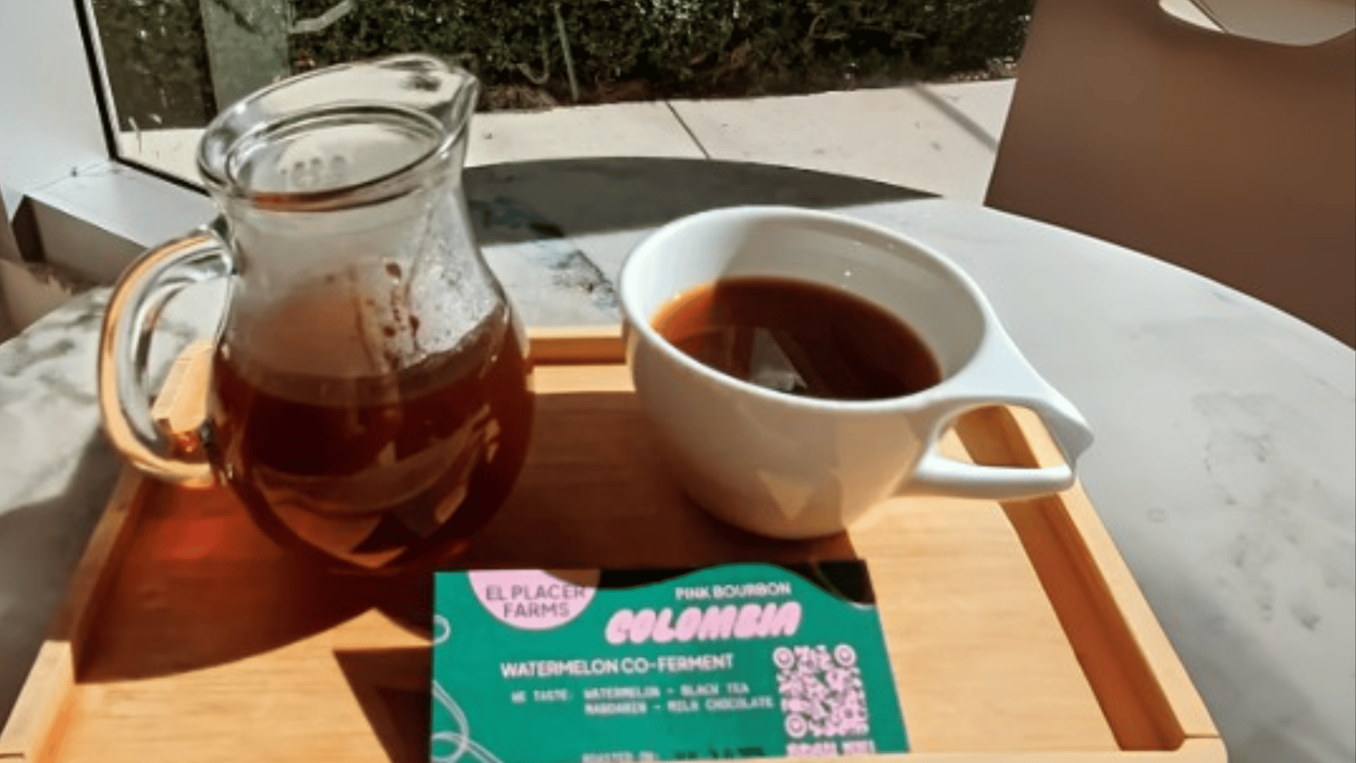 Specialty coffee brewing setup with pour over and glass carafe on wooden tray - Miami's third wave coffee culture by The Edit Real Estate