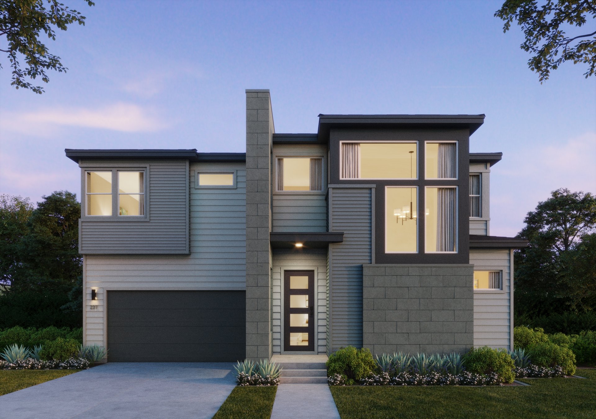 Fusion 1C w/ 3-Car Garage on the Park