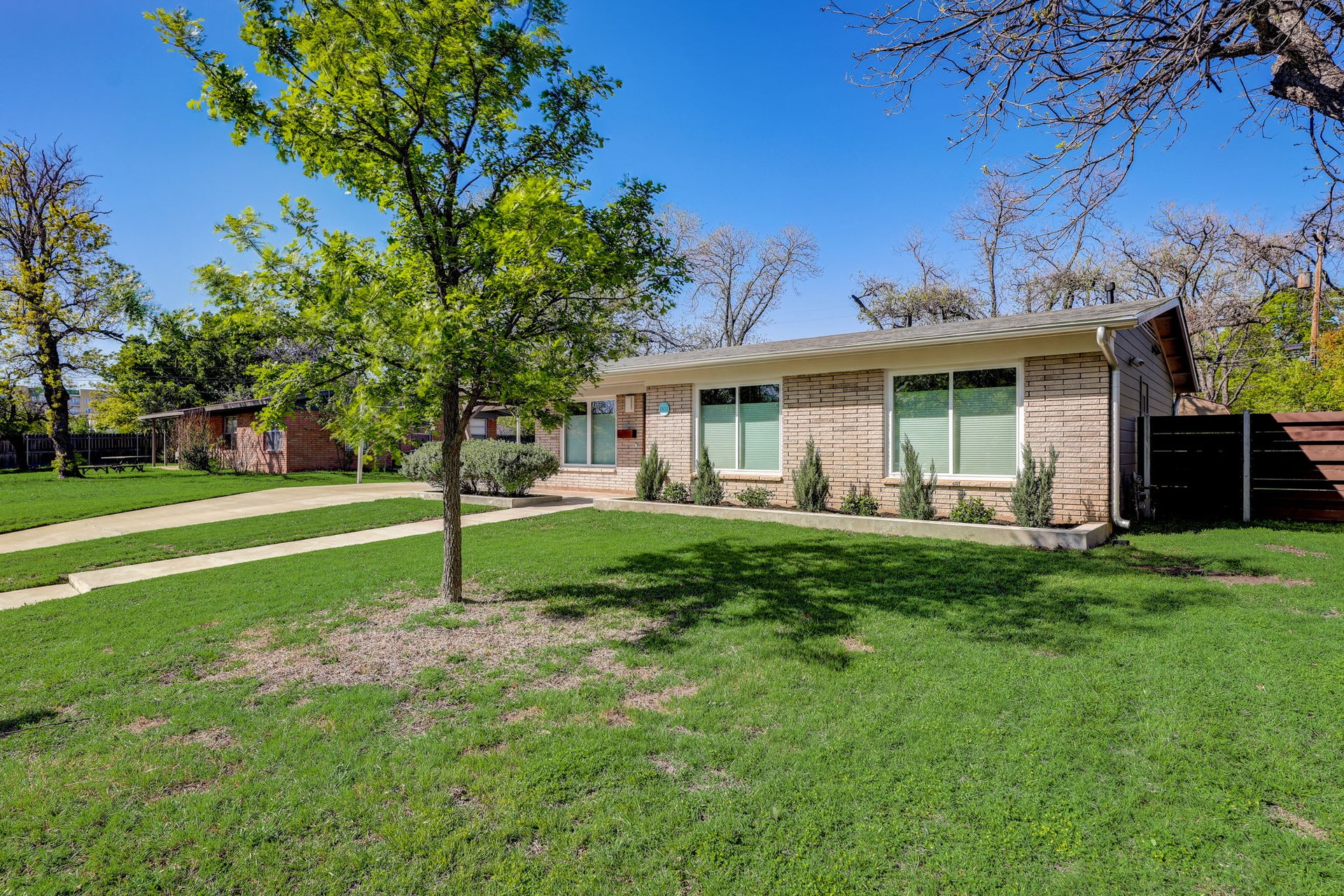 Stunning modern mid-century rebuilt home in the sought-after Delwood Heights near Mueller!