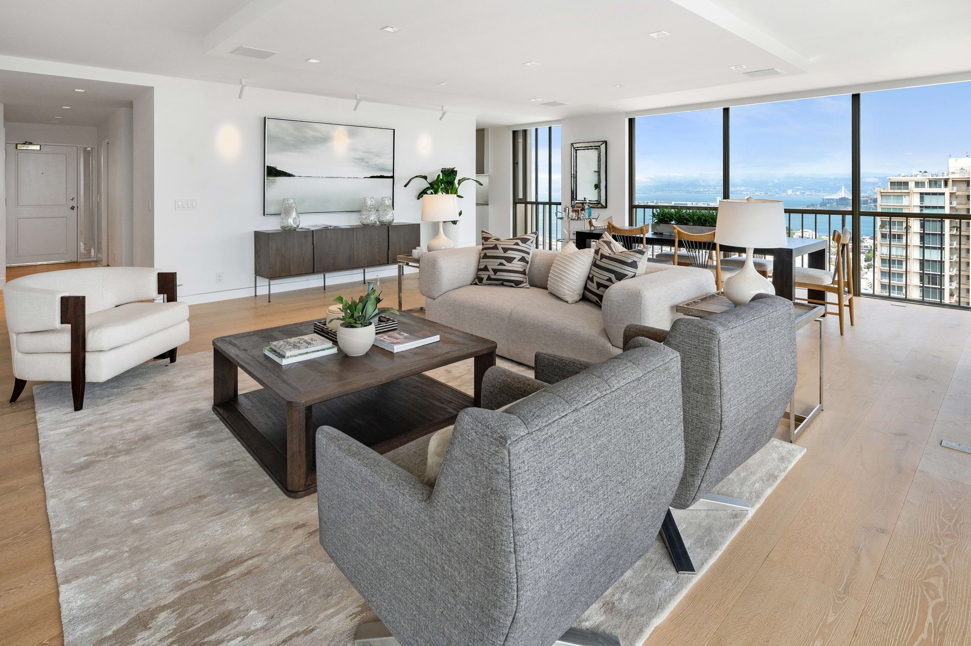 Redesigned Corner Residence with Bay Views at 999 Green