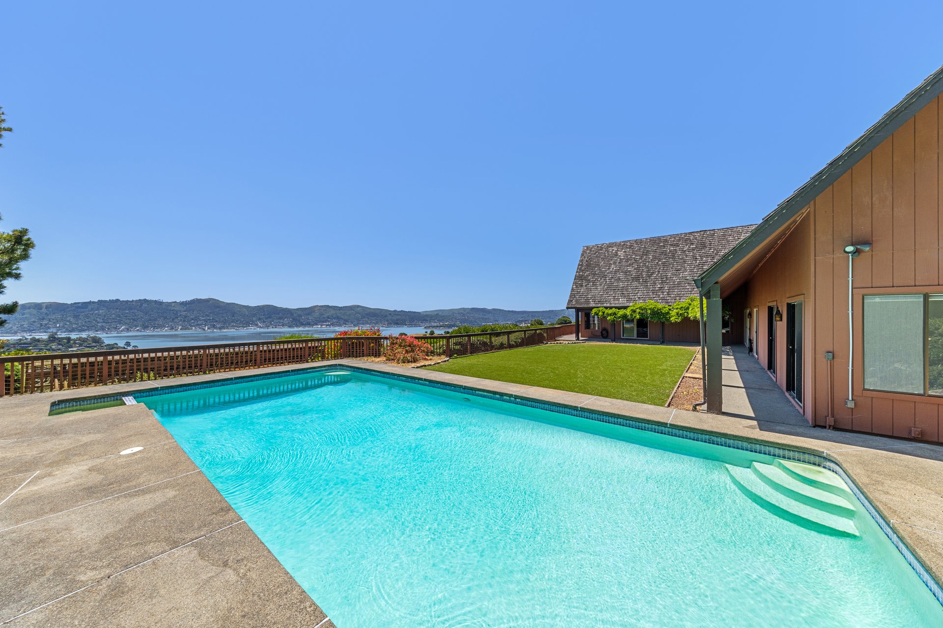 Incredible Backyard with San Francisco Bay Views and Pool